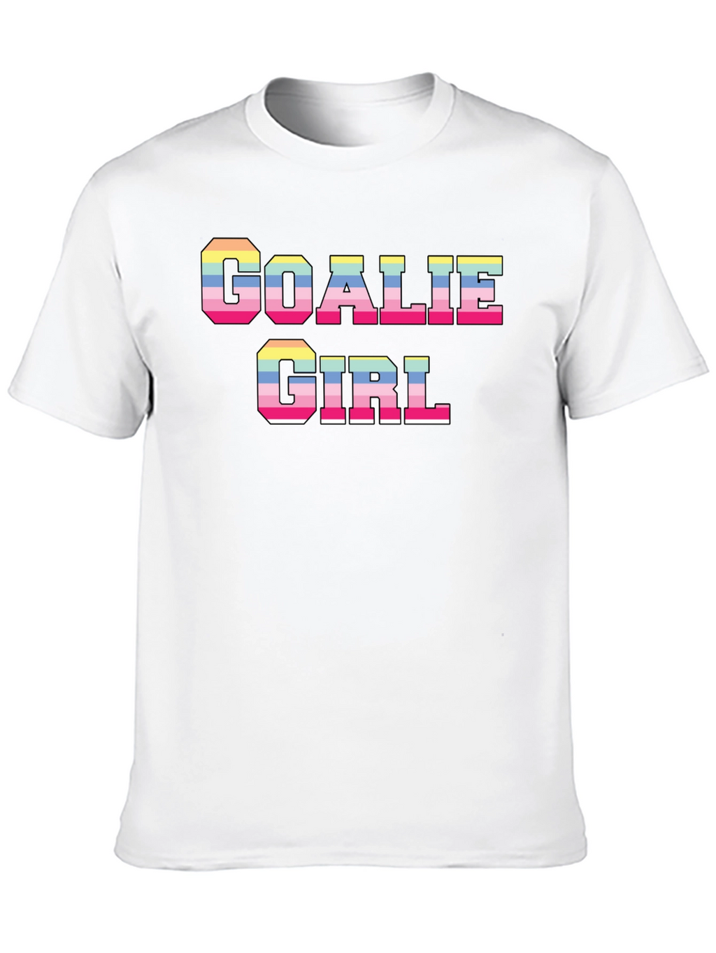 Goalie Girl Graphic T-Shirt - Fun Retro Style!