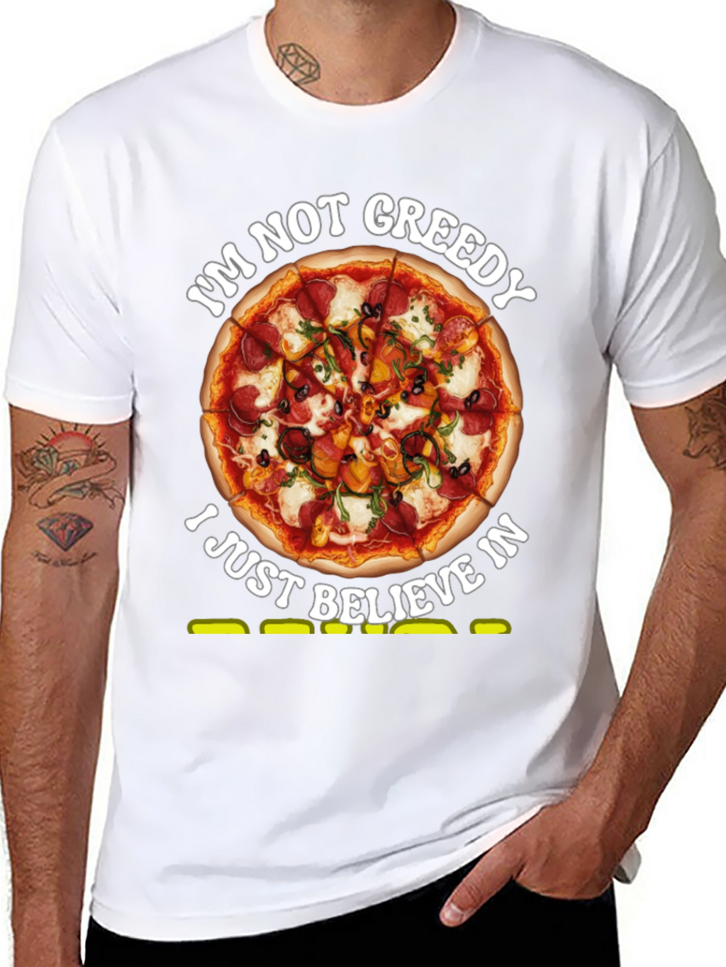 Pizza Lovers T-Shirt: Im Not Greedy