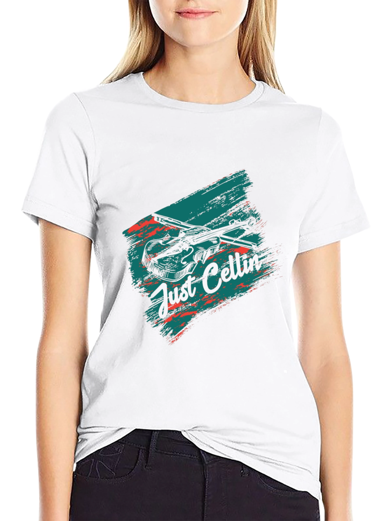 Just Cellin Graphic Tee - Unique Musician T-Shirt