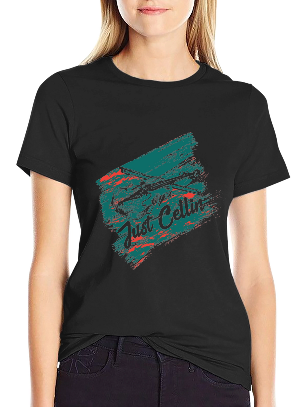 Just Cellin Graphic Tee - Unique Musician T-Shirt