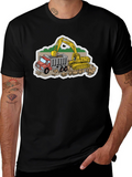 Construction Truck & Excavator Graphic Tee