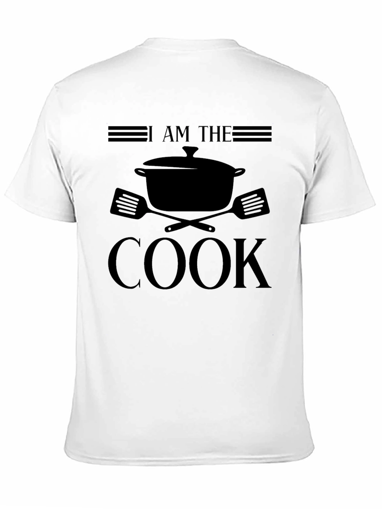 I Am The Cook Graphic T-Shirt - Black