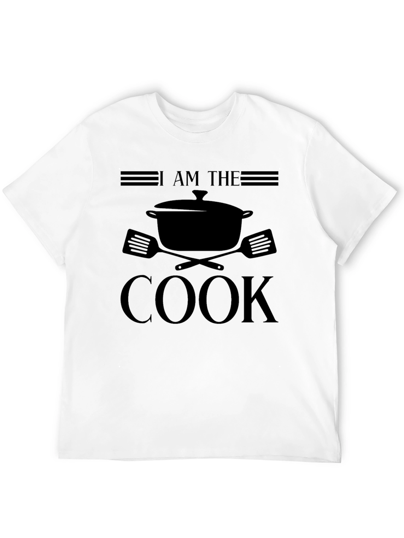 I Am The Cook Graphic T-Shirt - Black