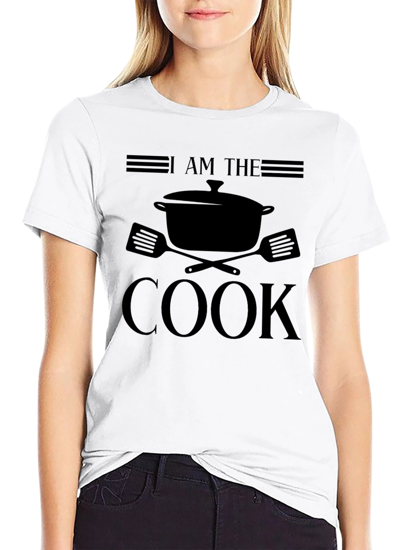 I Am The Cook Graphic T-Shirt - Black