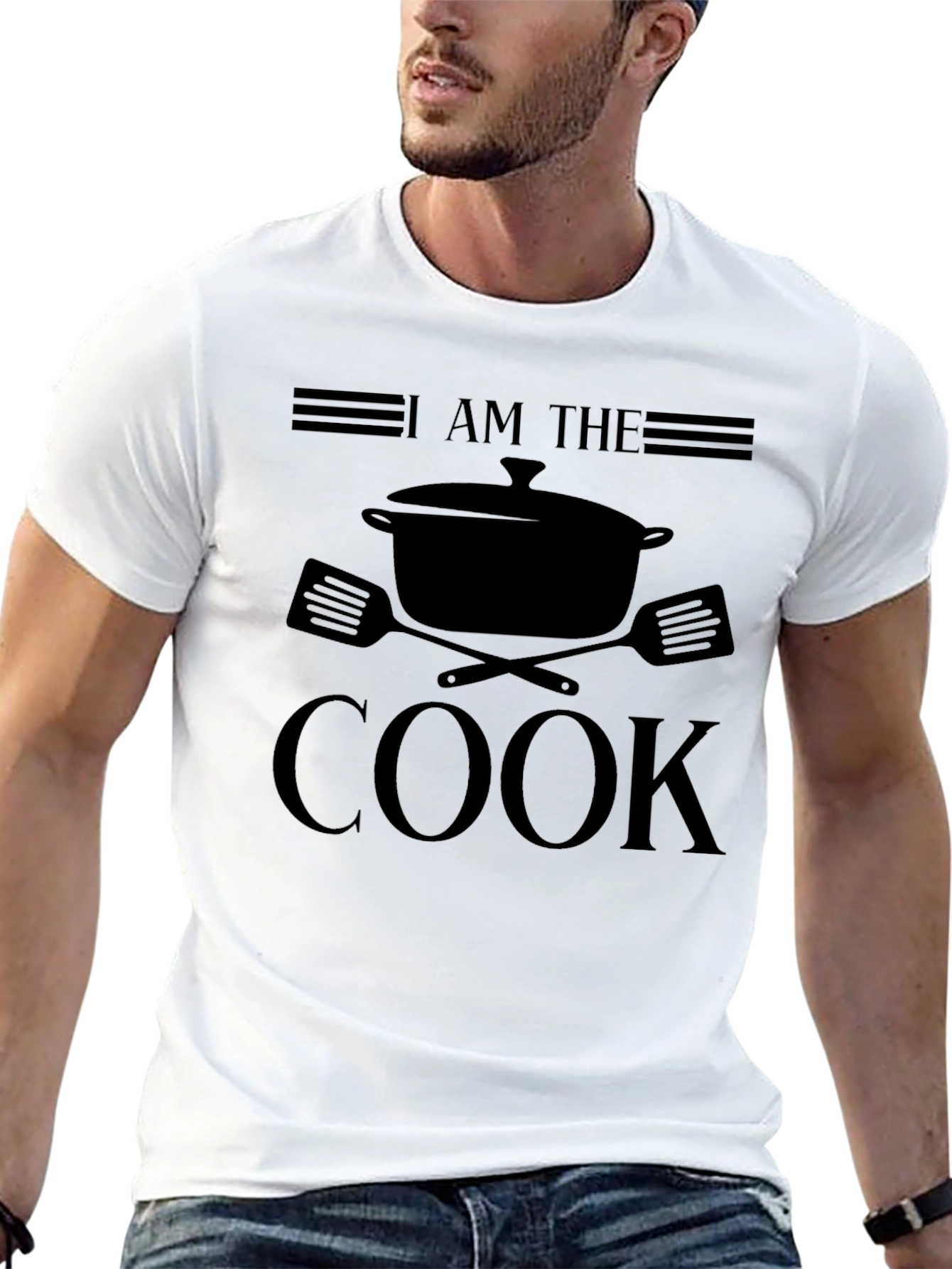 I Am The Cook Graphic T-Shirt - Black