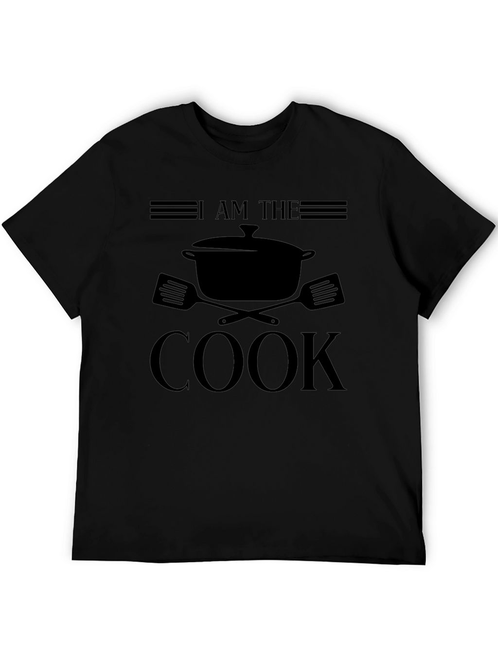 I Am The Cook Graphic T-Shirt - Black