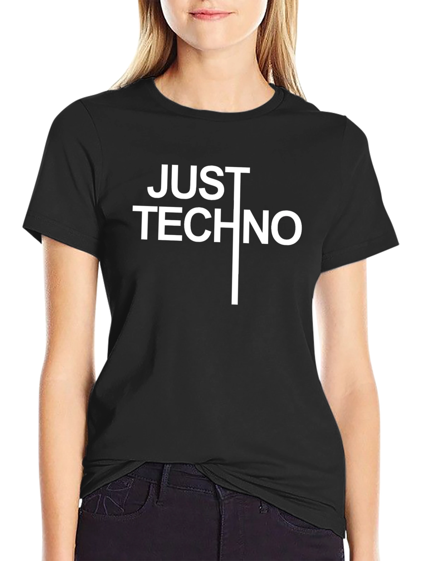 Just Techno Black T-Shirt
