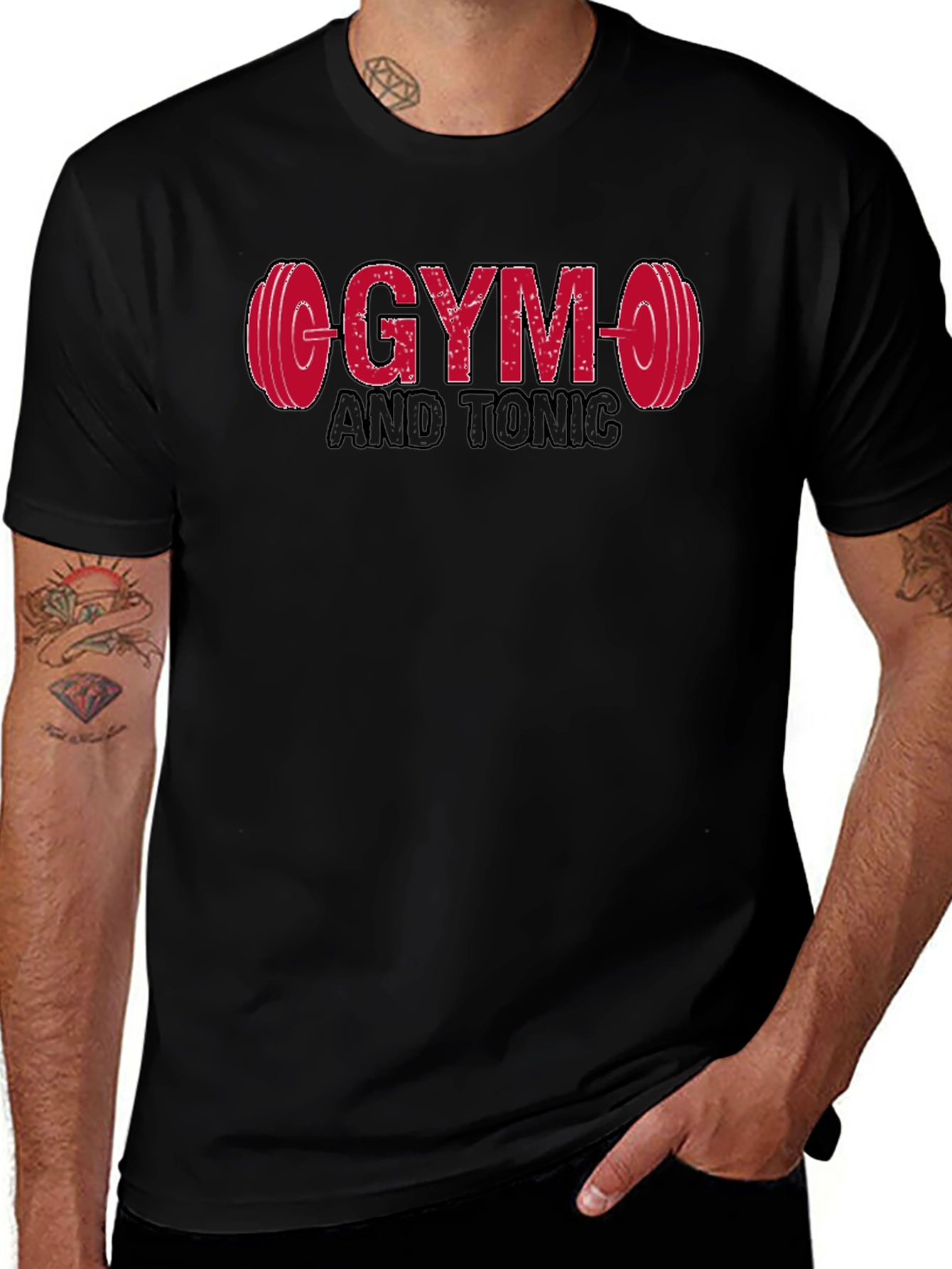 Gym and Tonic Graphic T-Shirt - Black