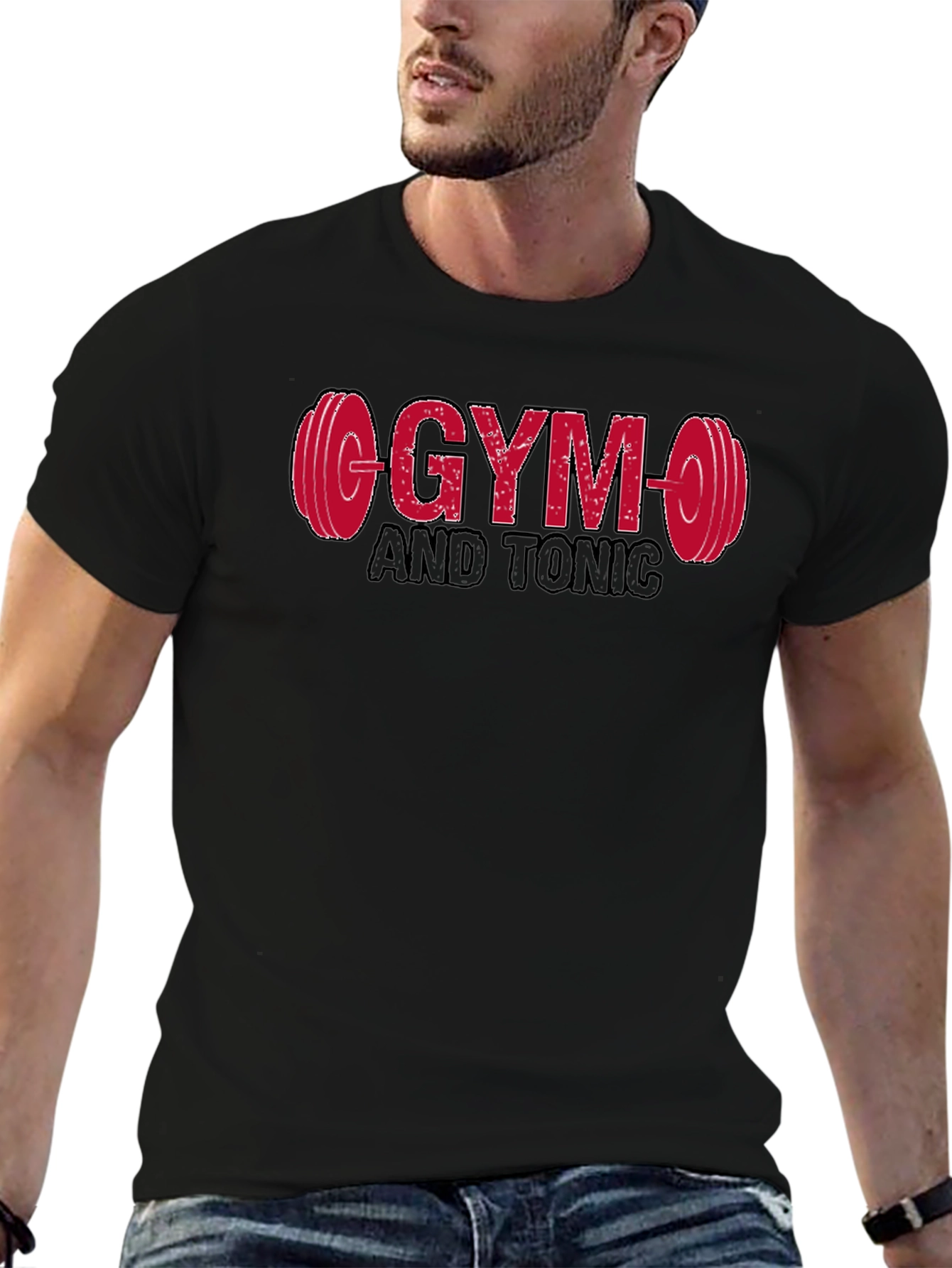 Gym and Tonic Graphic T-Shirt - Black