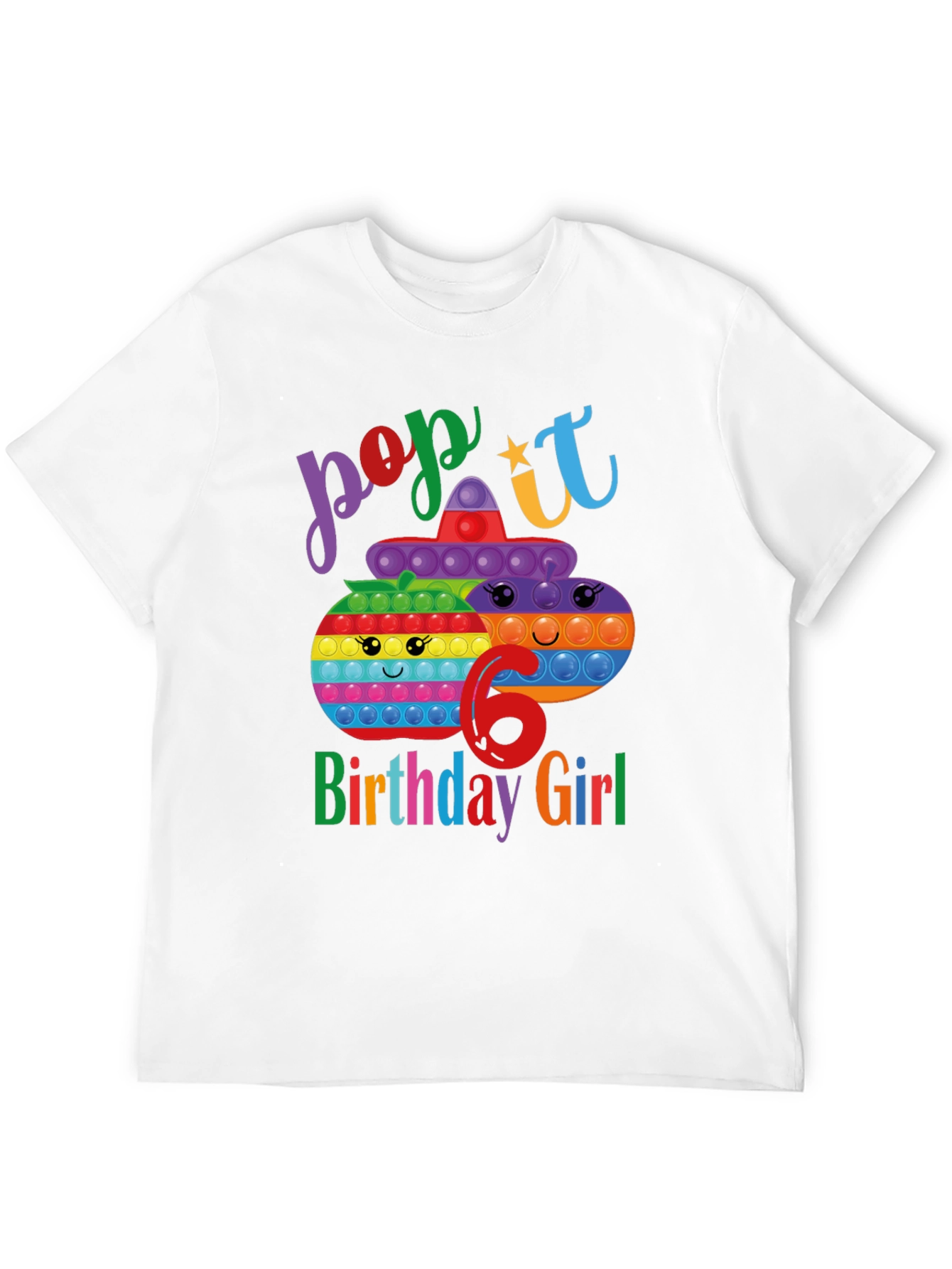 Pop It Birthday Girl 6 T-Shirt