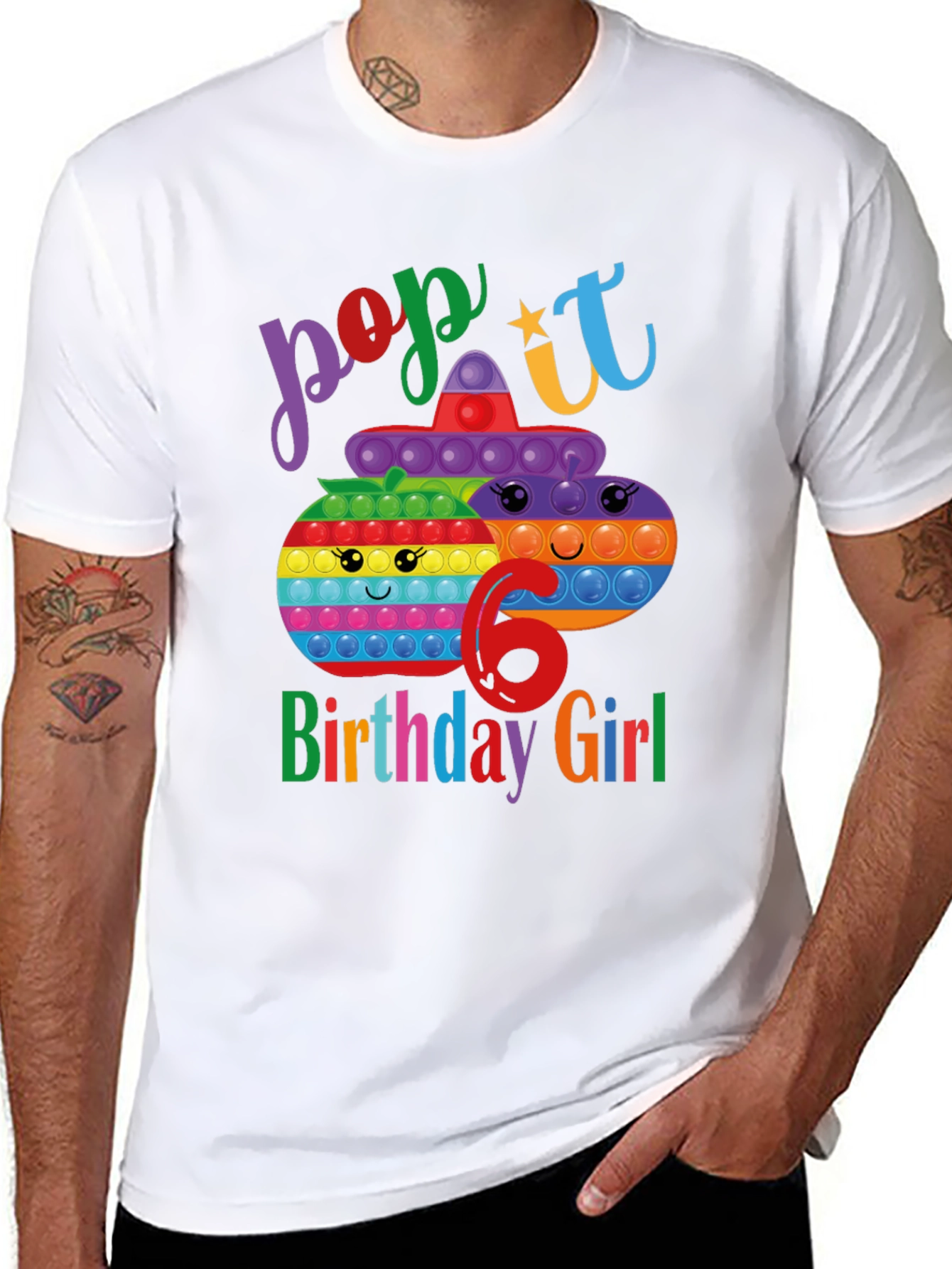 Pop It Birthday Girl 6 T-Shirt