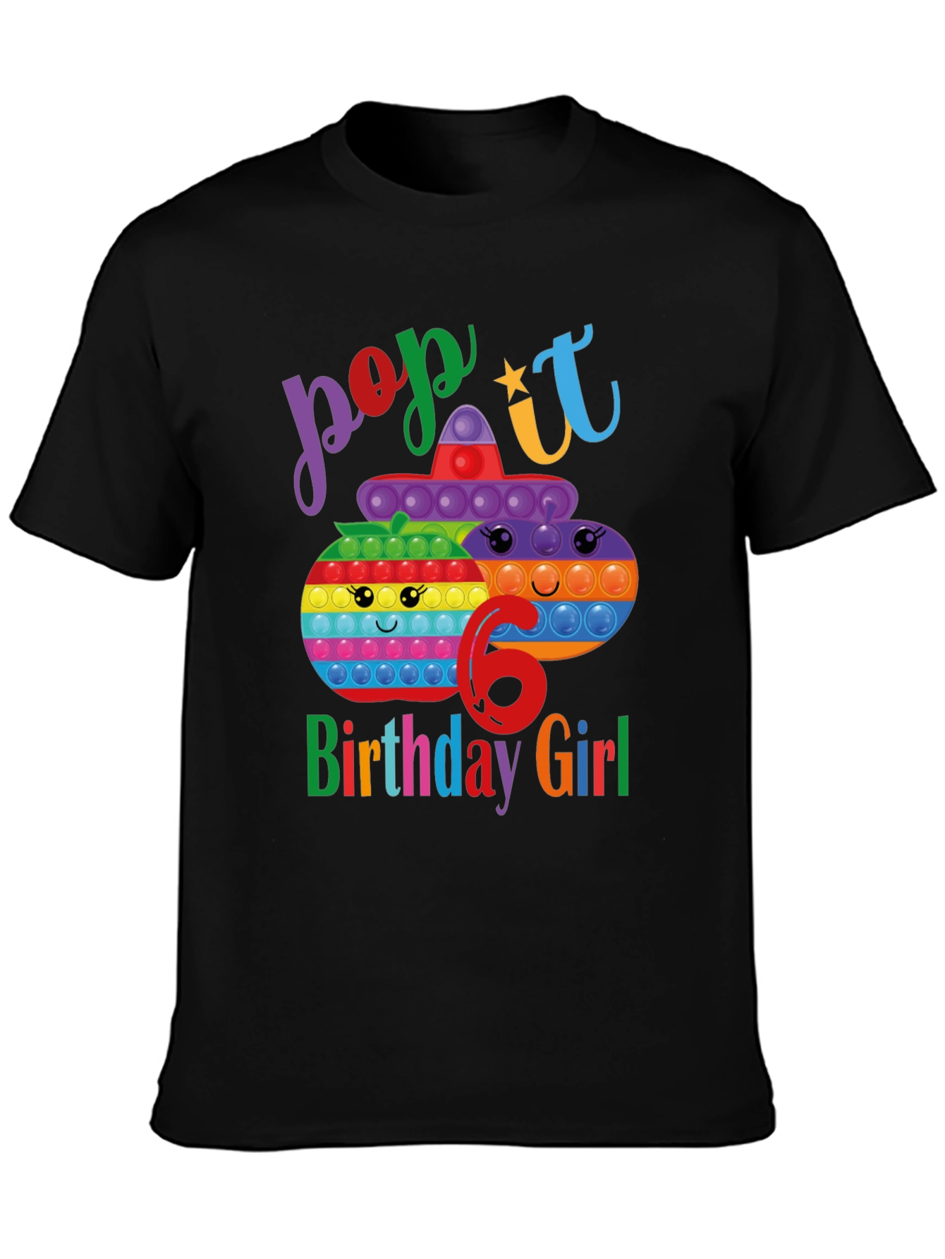 Pop It Birthday Girl 6 T-Shirt