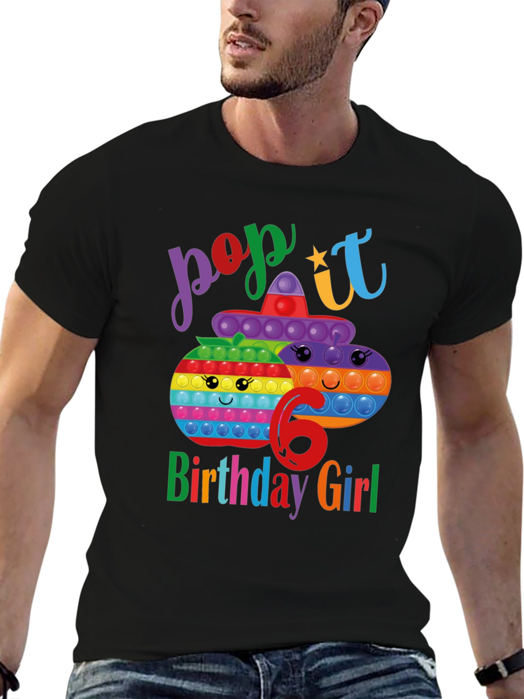 Pop It Birthday Girl 6 T-Shirt