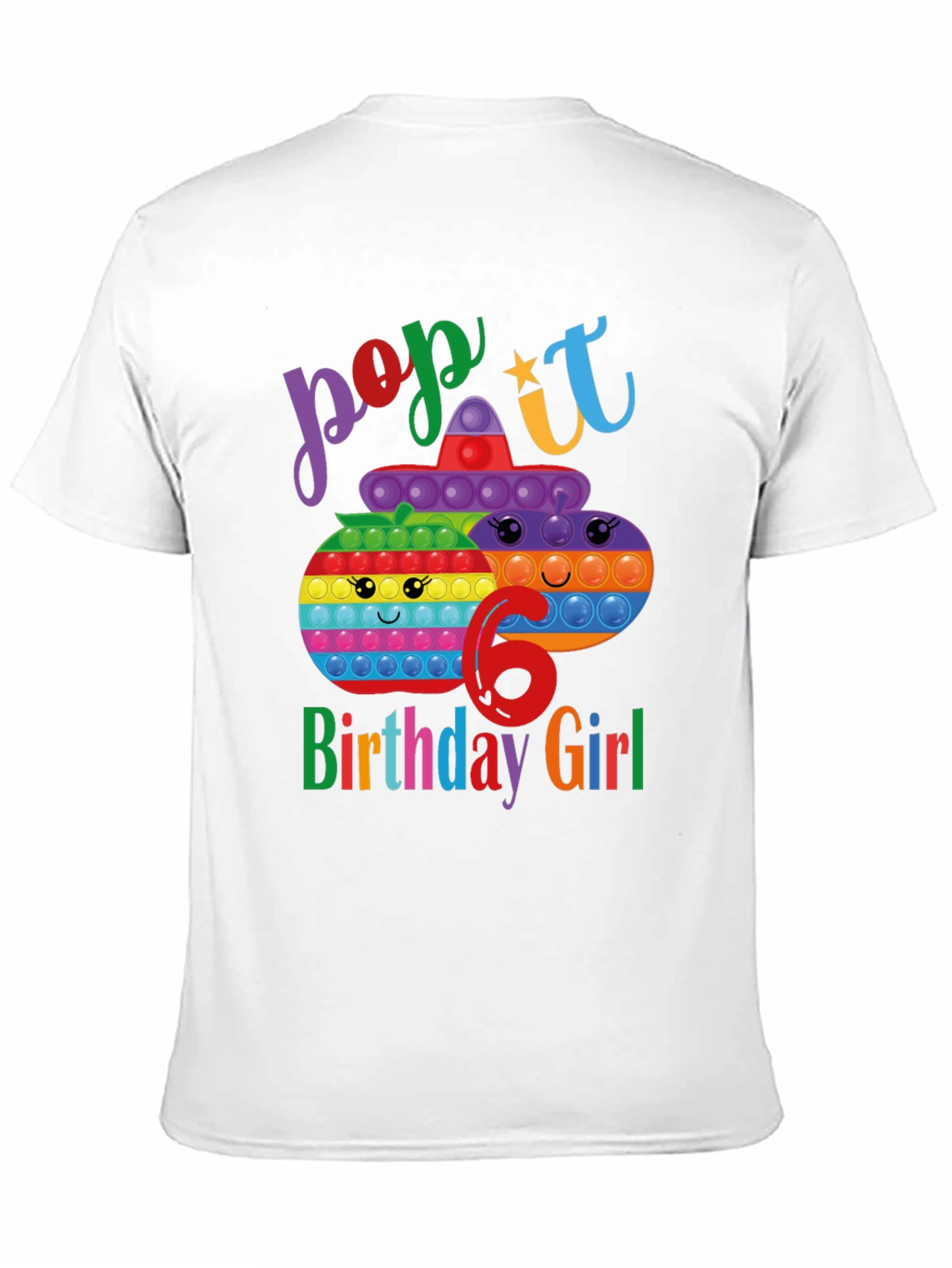 Pop It Birthday Girl 6 T-Shirt