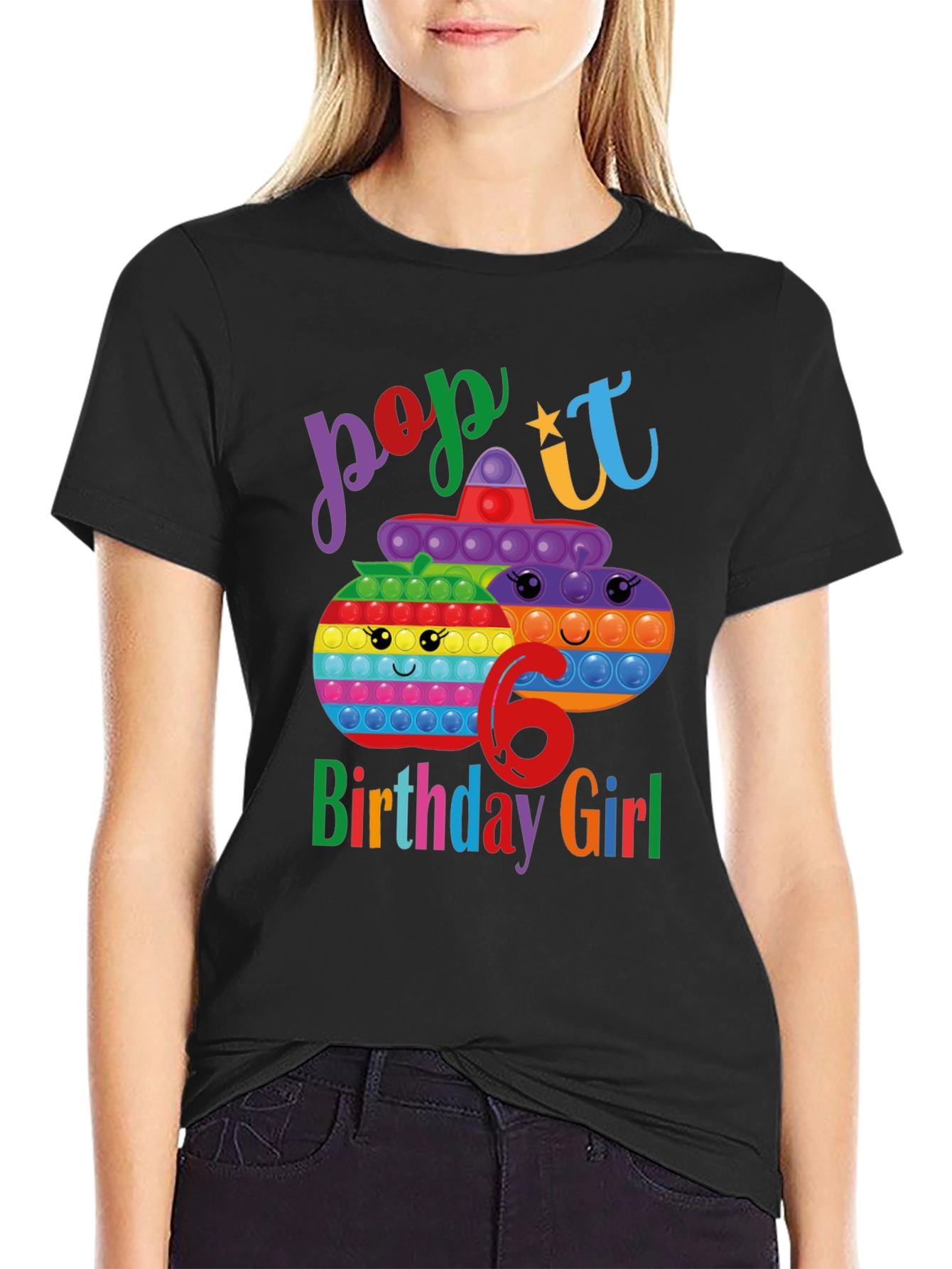 Pop It Birthday Girl 6 T-Shirt