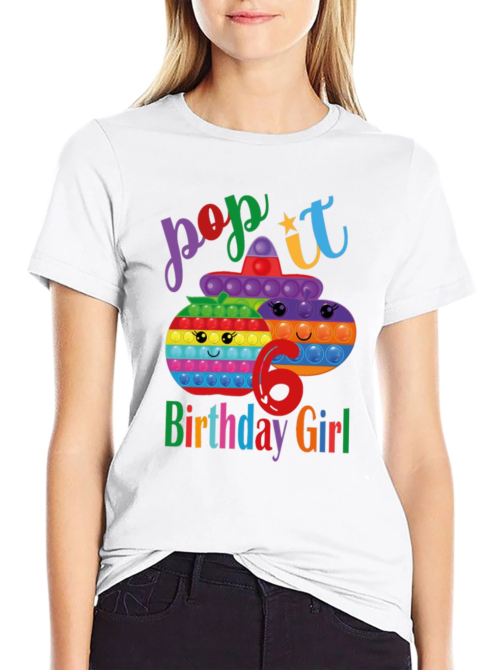 Pop It Birthday Girl 6 T-Shirt