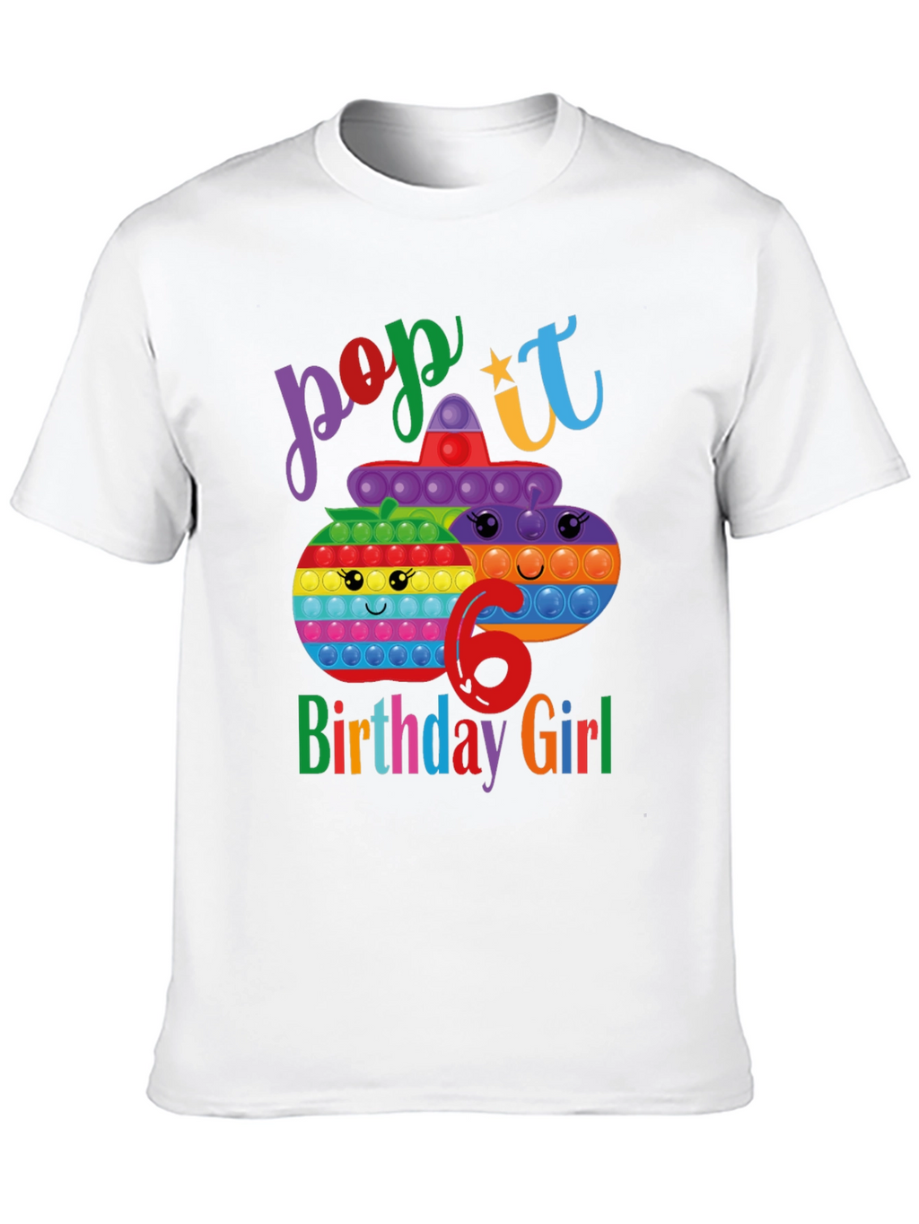 Pop It Birthday Girl 6 T-Shirt