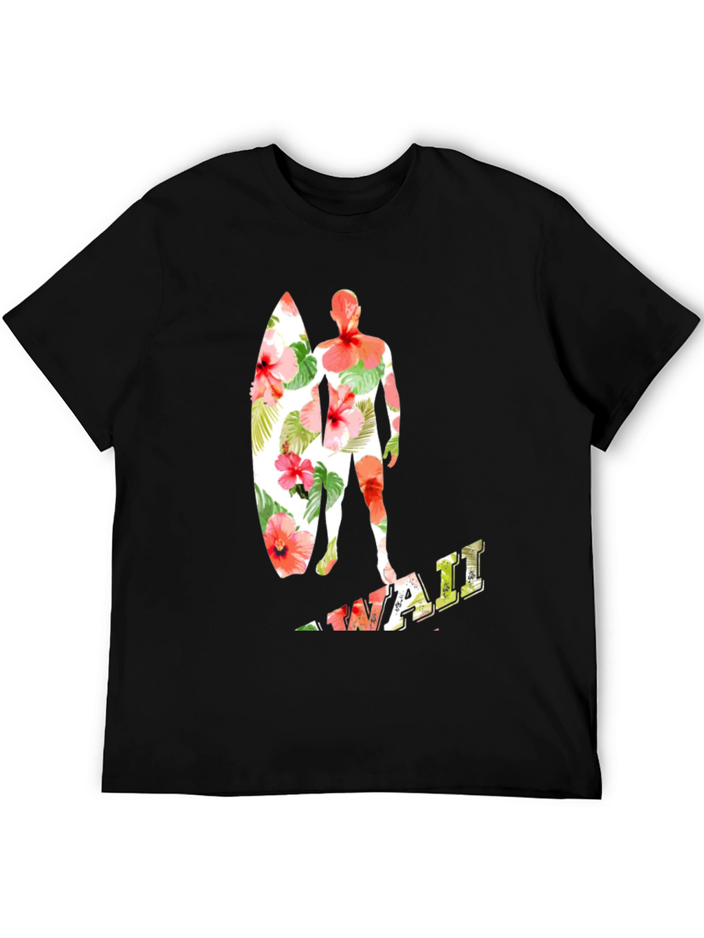 Floral Surfer Graphic Tee - Island Vibes
