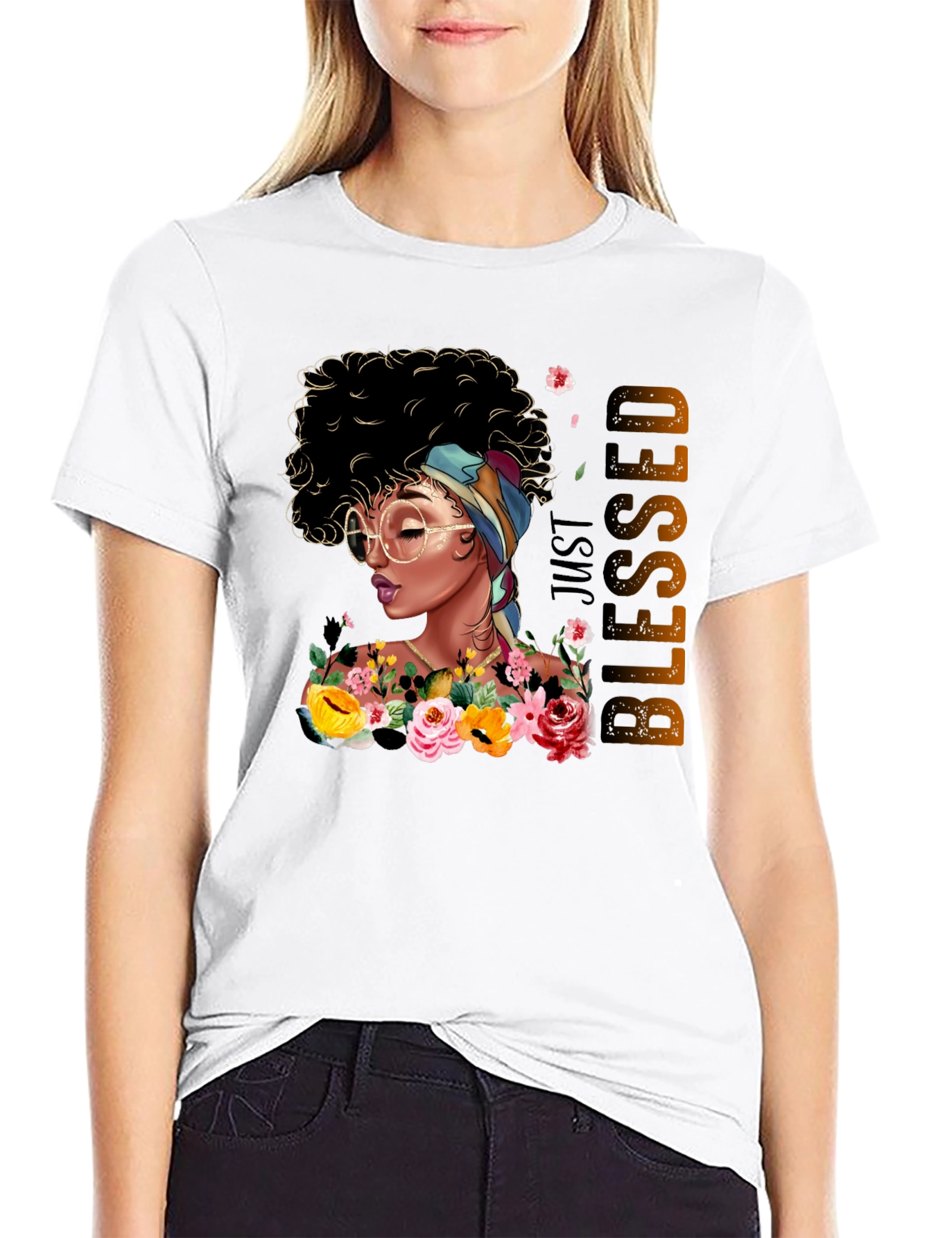 Just Blessed Woman Graphic T-Shirt