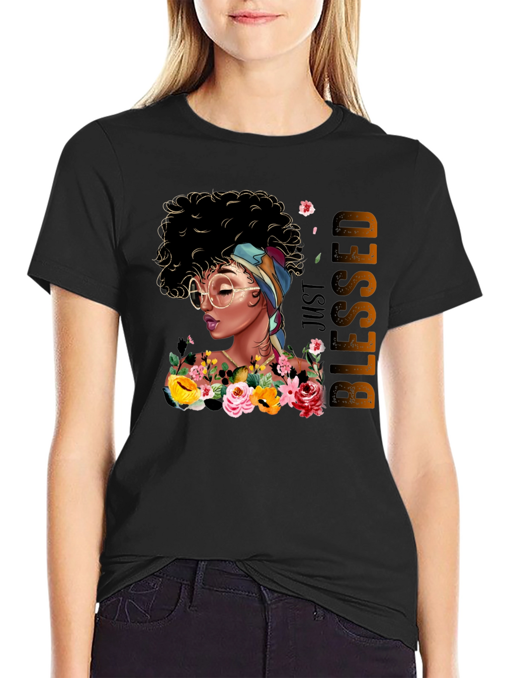 Just Blessed Woman Graphic T-Shirt