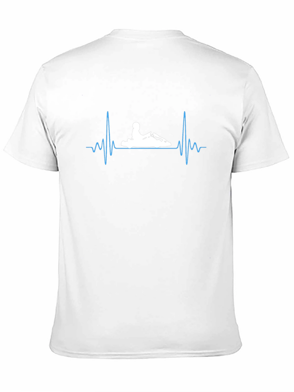 Kart Racing Heartbeat T-Shirt - Black