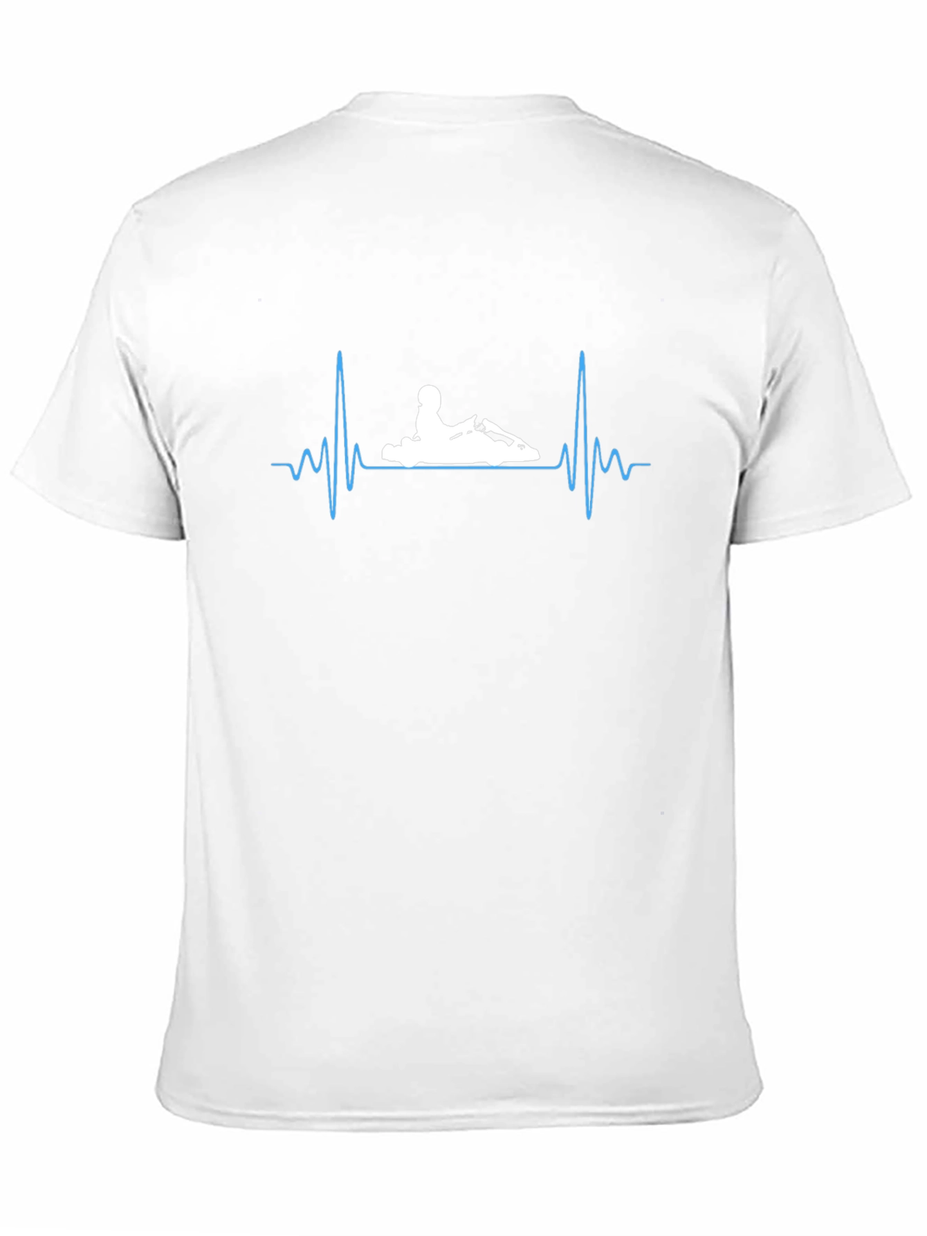 Kart Racing Heartbeat T-Shirt - Black