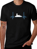 Kart Racing Heartbeat T-Shirt - Black