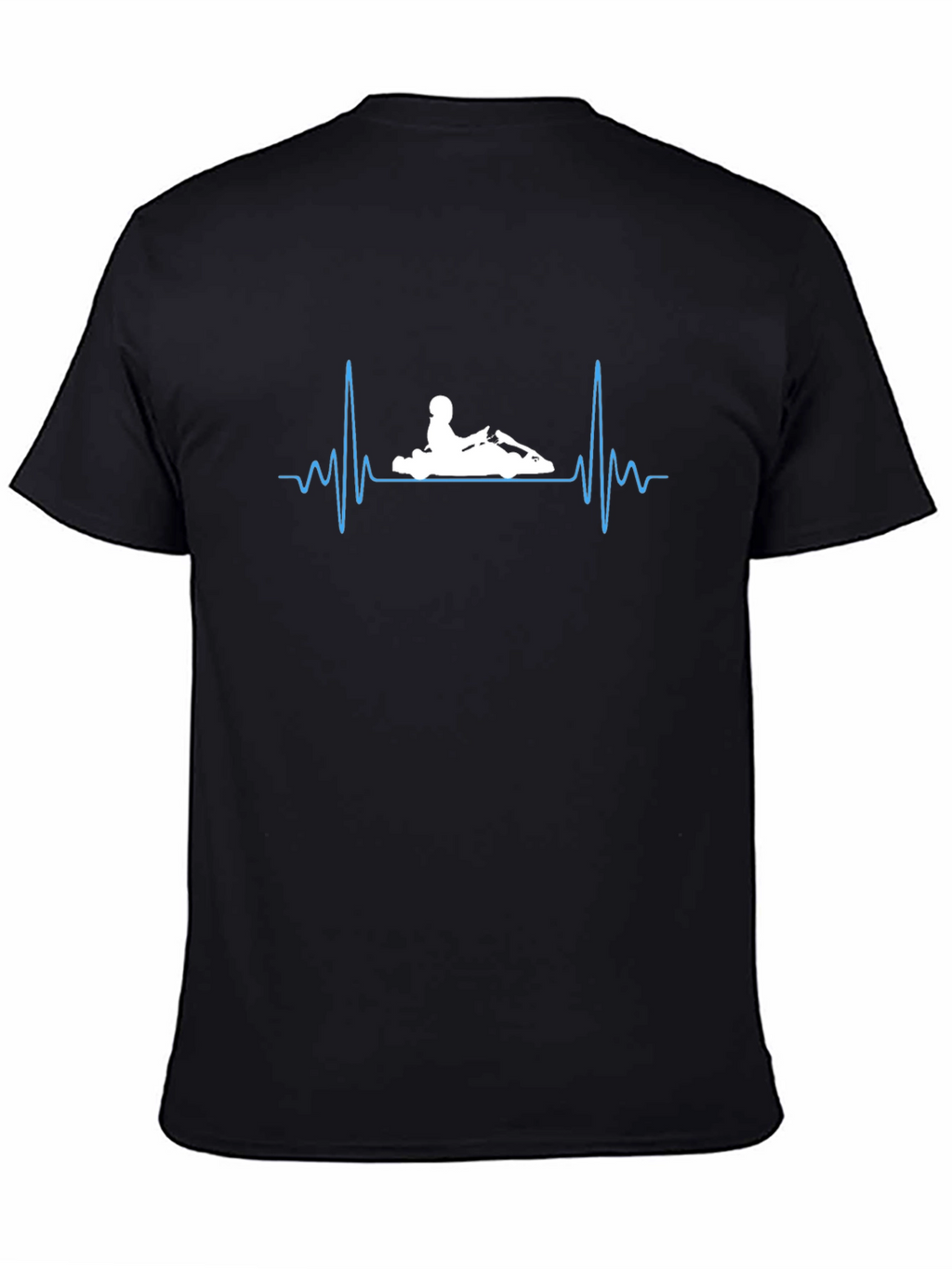 Kart Racing Heartbeat T-Shirt - Black