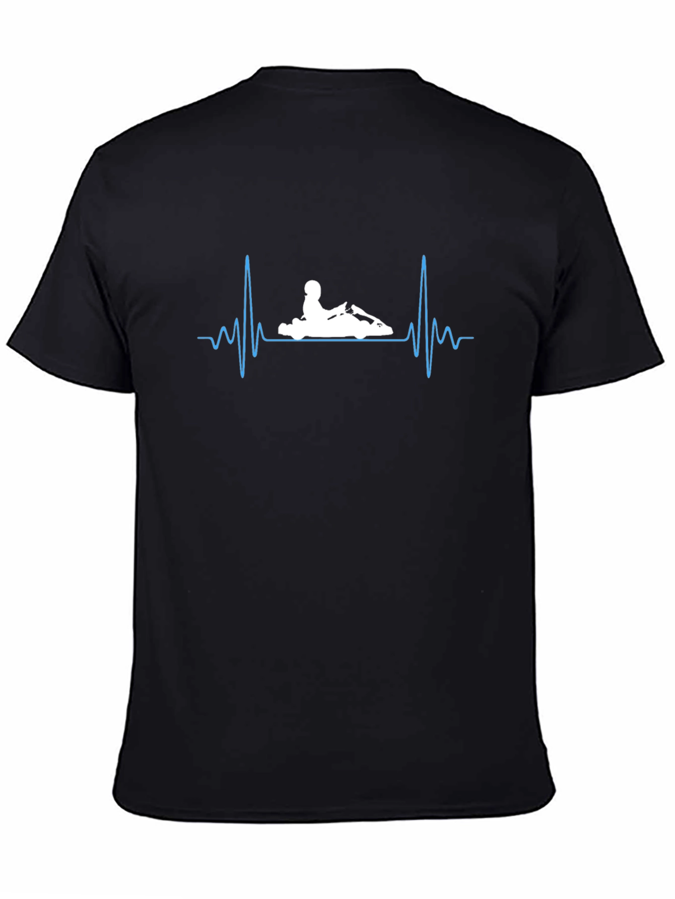 Kart Racing Heartbeat T-Shirt - Black