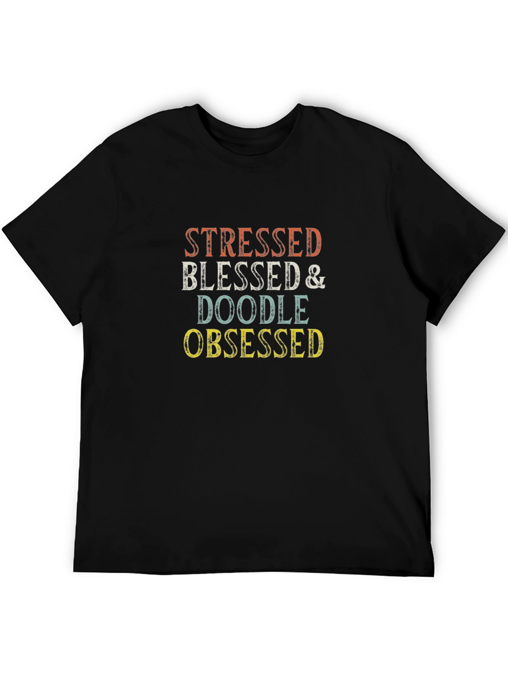 Stressed Blessed & Doodle Obsessed Graphic Tee