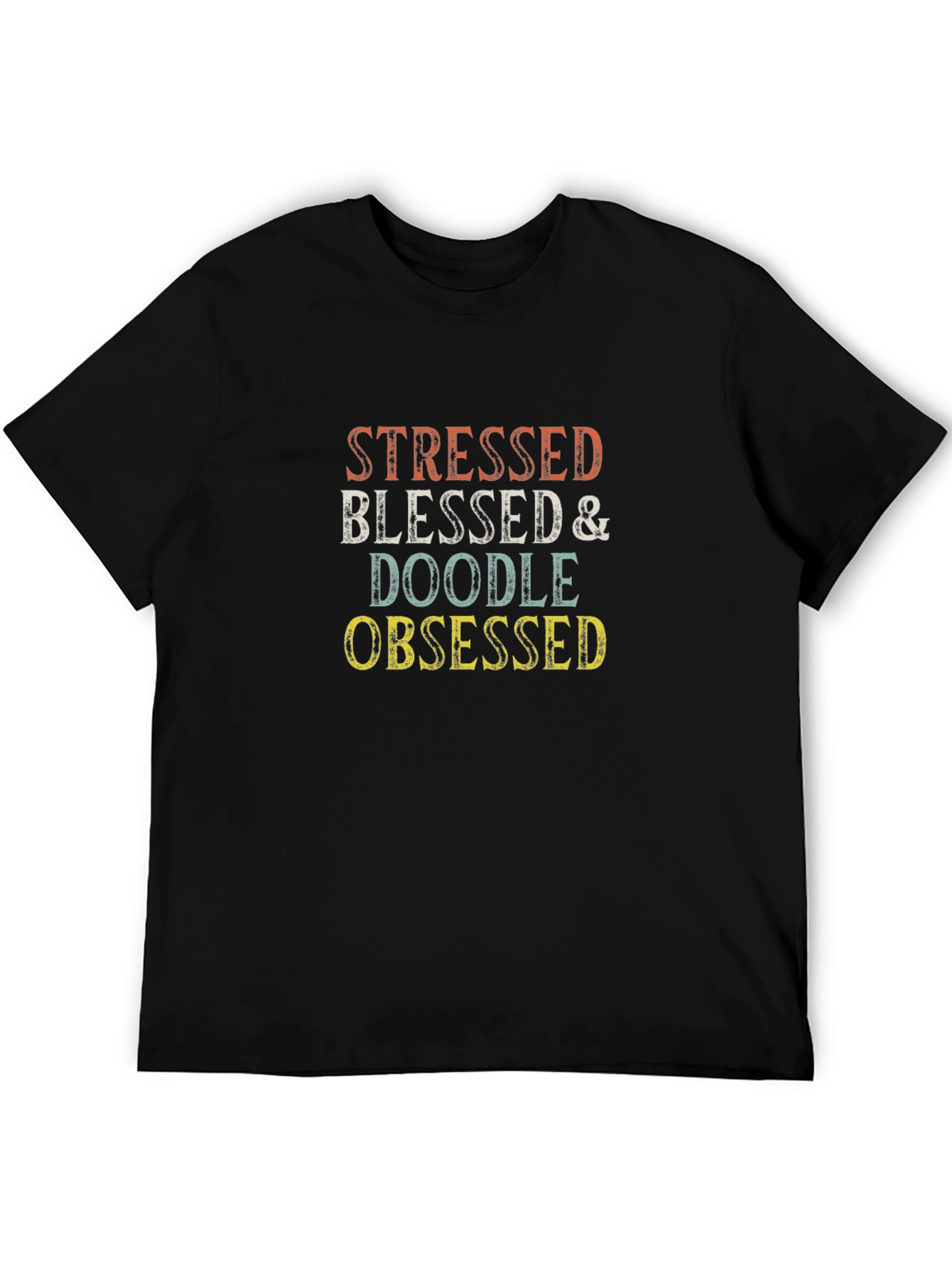 Stressed Blessed & Doodle Obsessed Graphic Tee