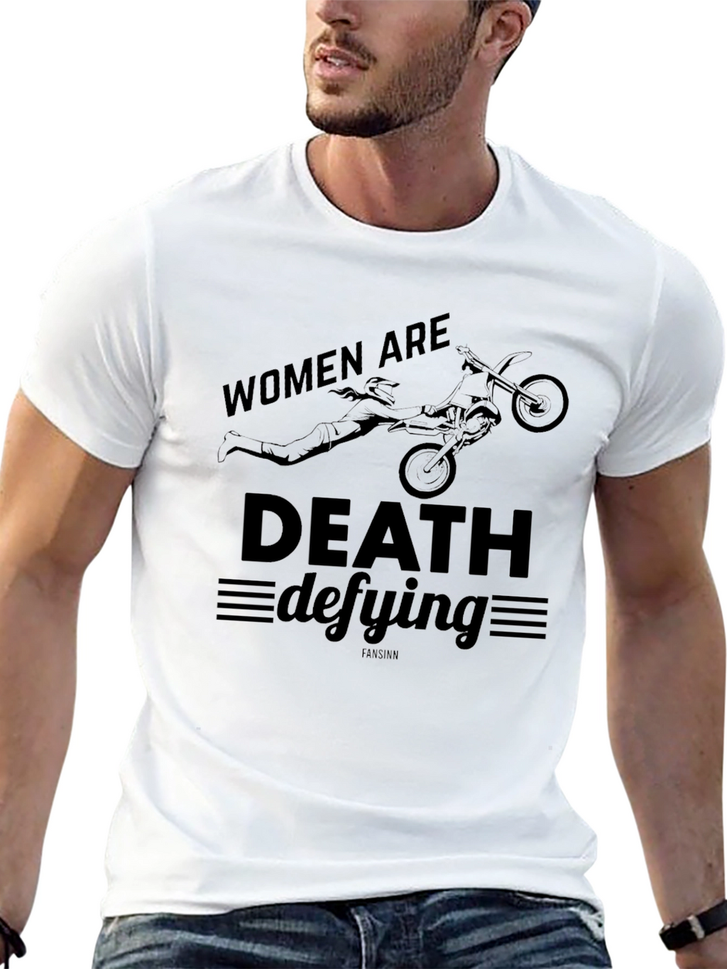 Death Defying Womens Graphic Tee - Black