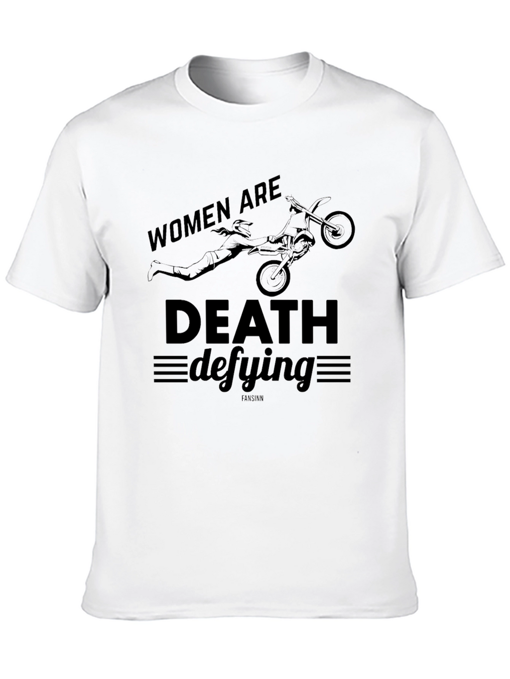 Death Defying Womens Graphic Tee - Black