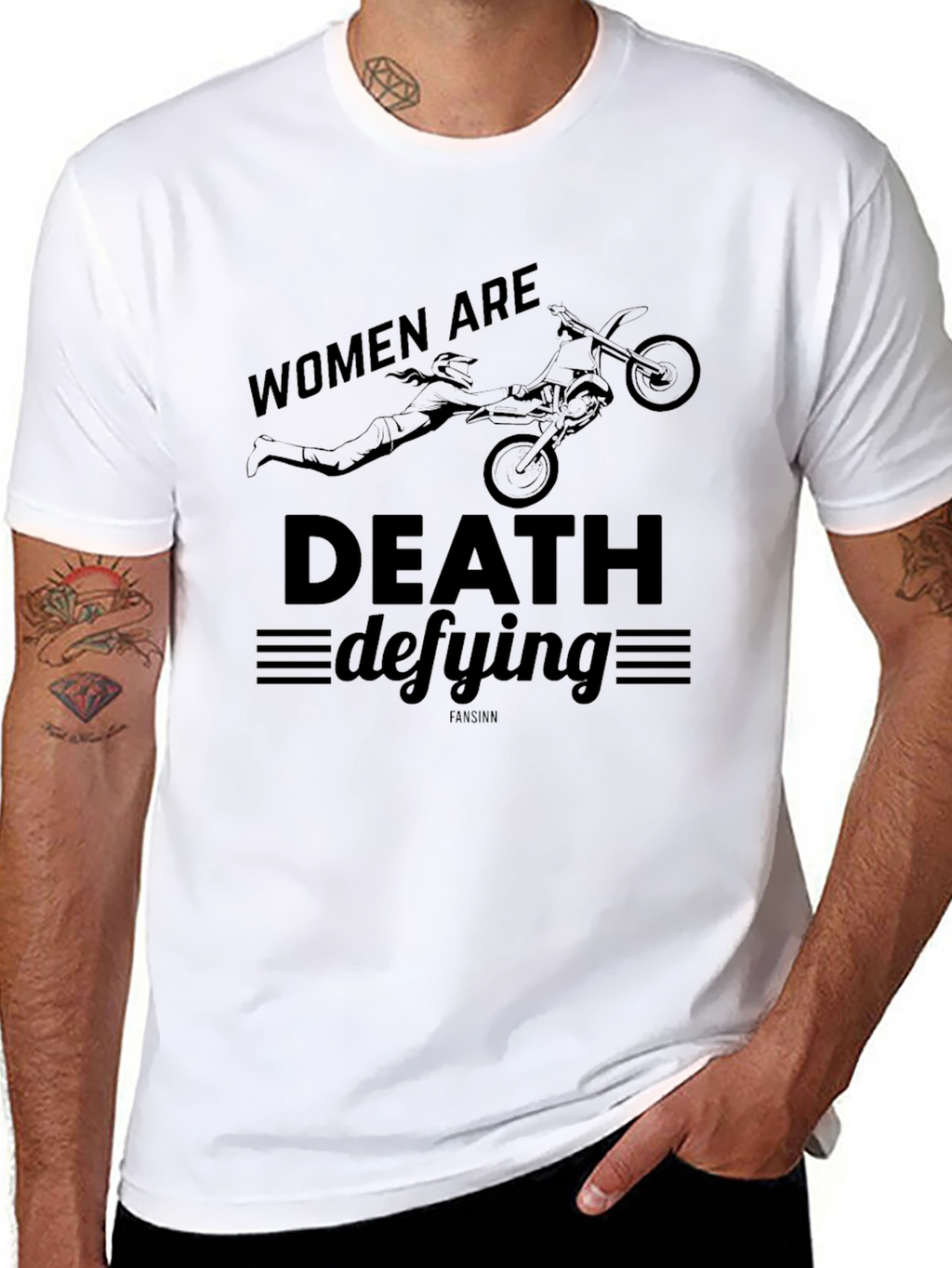 Death Defying Womens Graphic Tee - Black