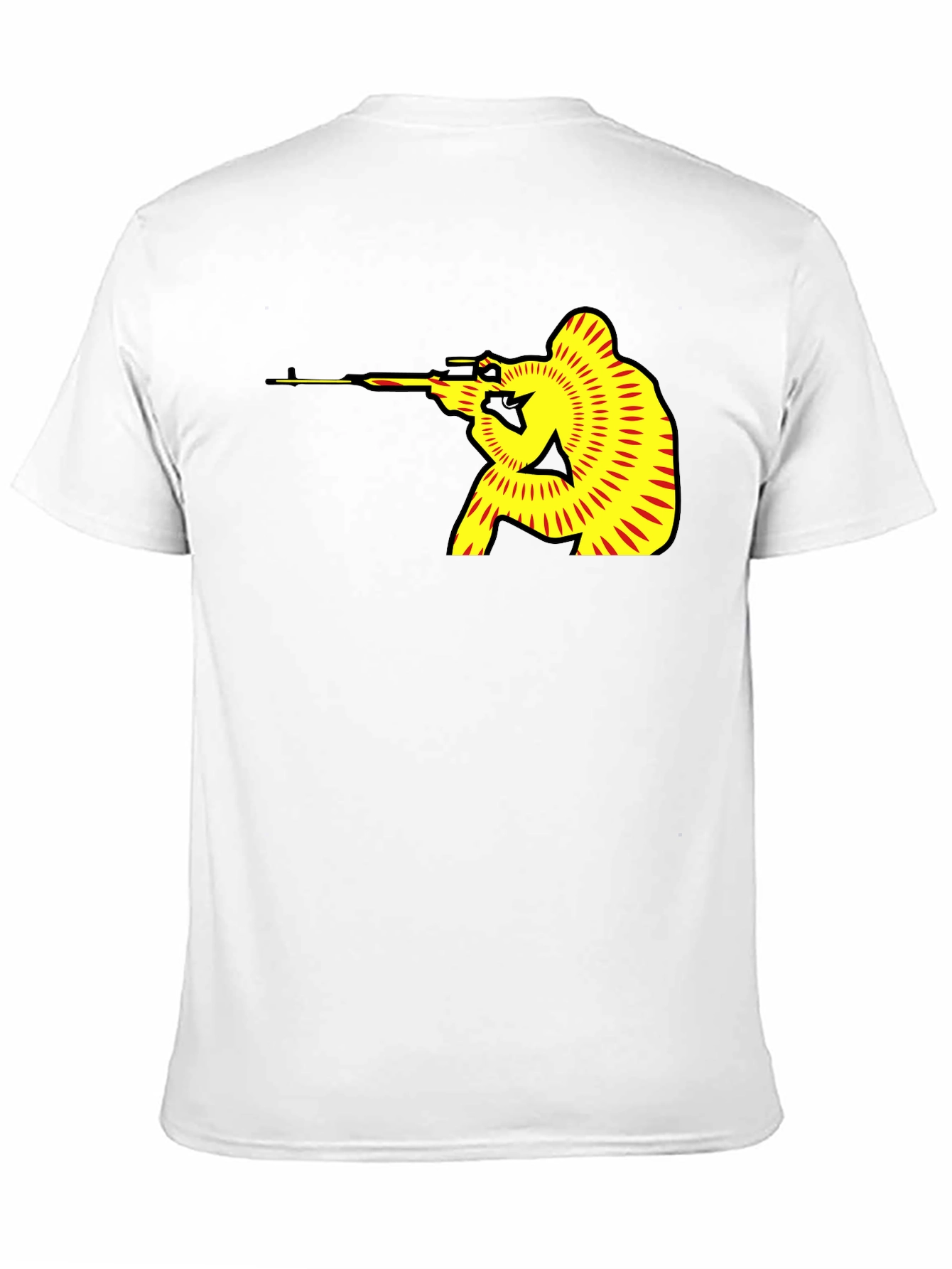 Sniper Graphic Black T-Shirt - Unique Design