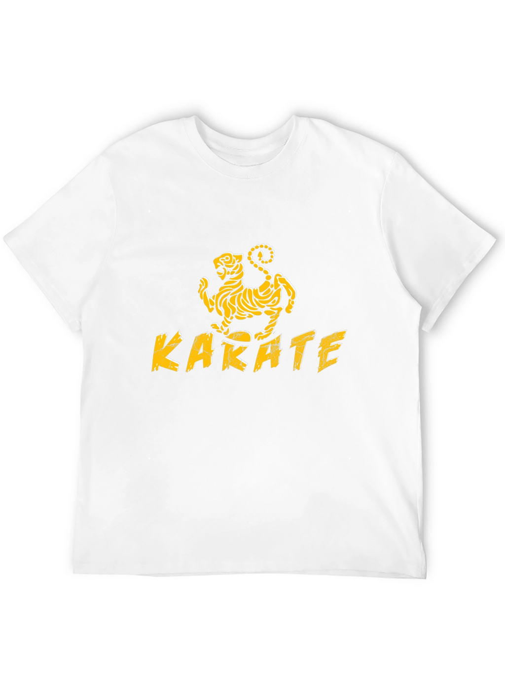 Karate Kid Inspired Black T-Shirt with Tiger Design