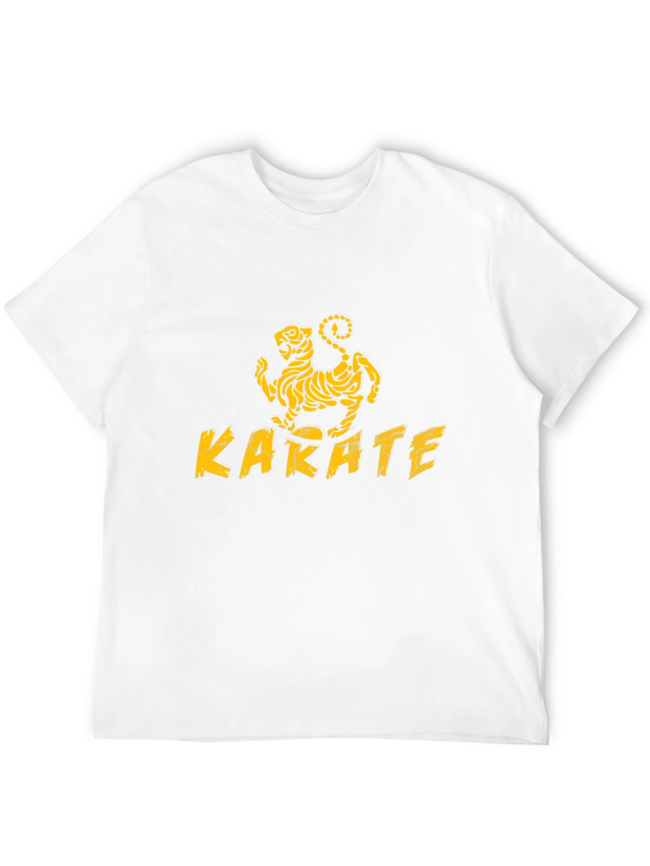 Karate Kid Inspired Black T-Shirt with Tiger Design