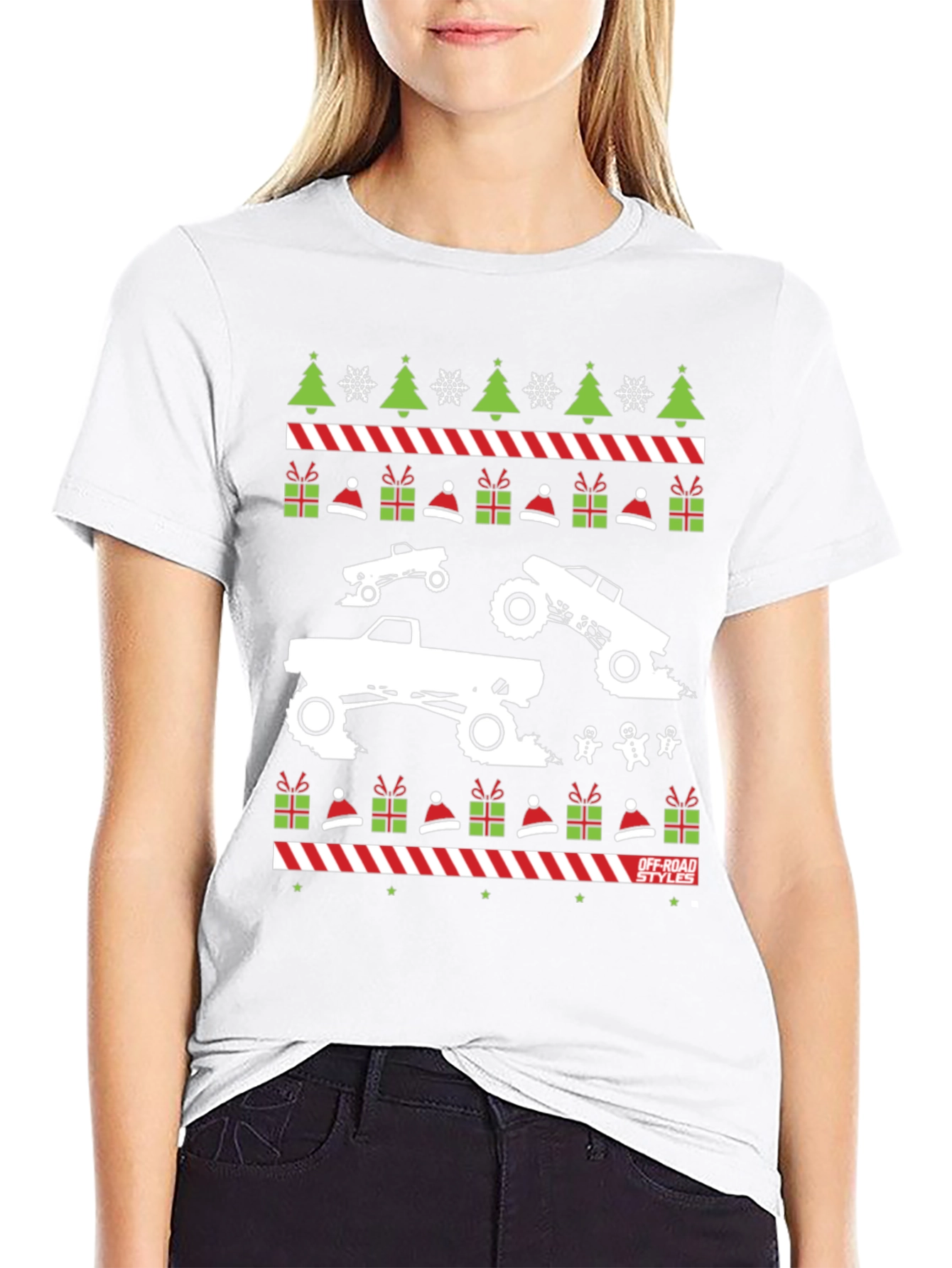 Off-Road Christmas Trucker T-Shirt
