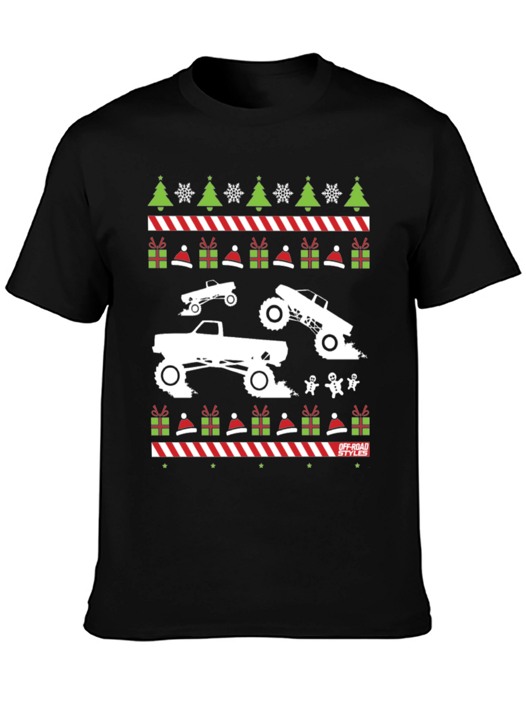 Off-Road Christmas Trucker T-Shirt