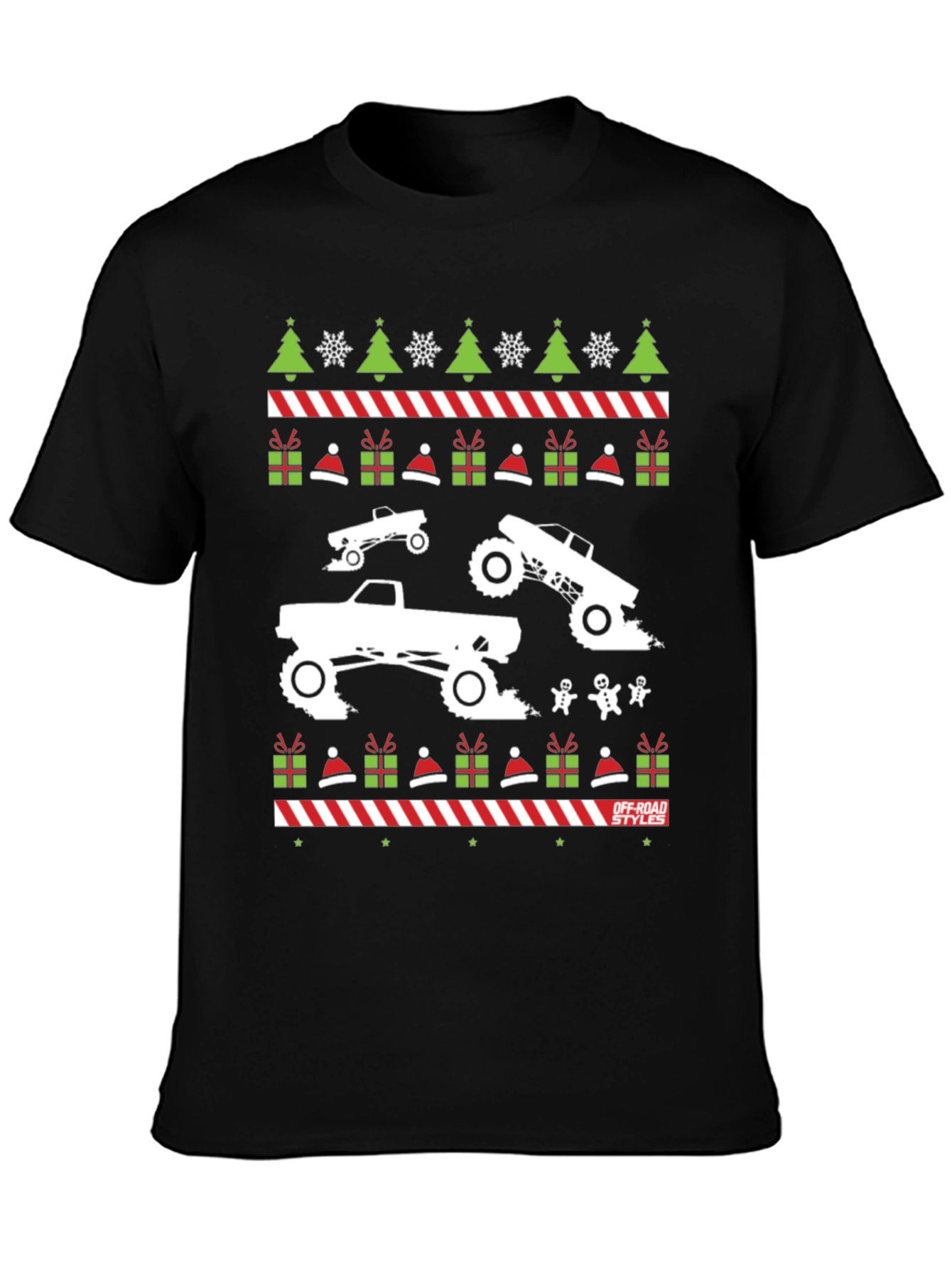 Off-Road Christmas Trucker T-Shirt