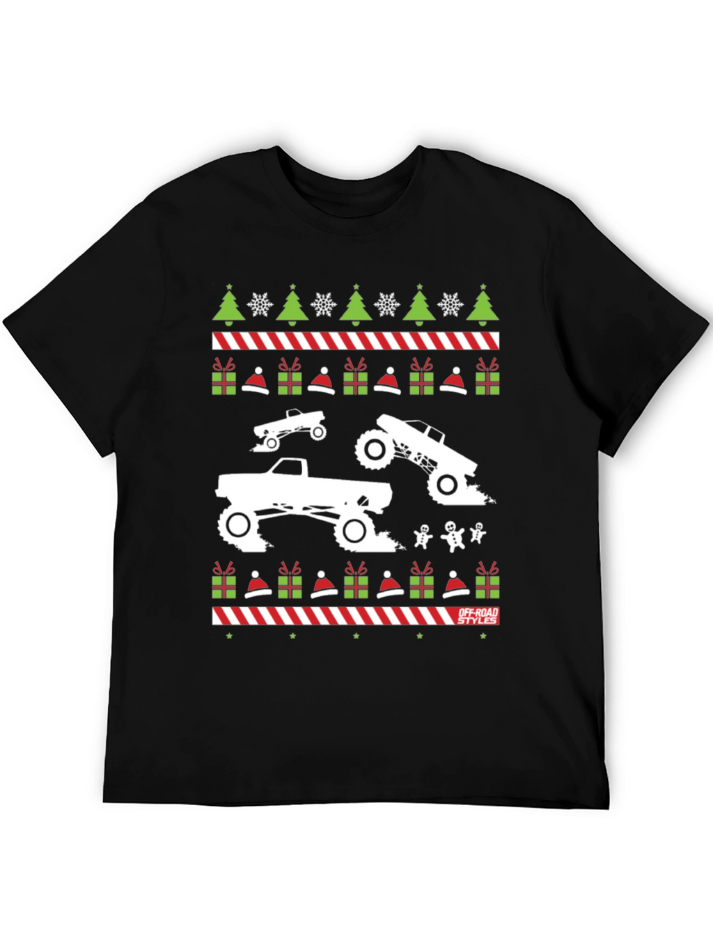 Off-Road Christmas Trucker T-Shirt