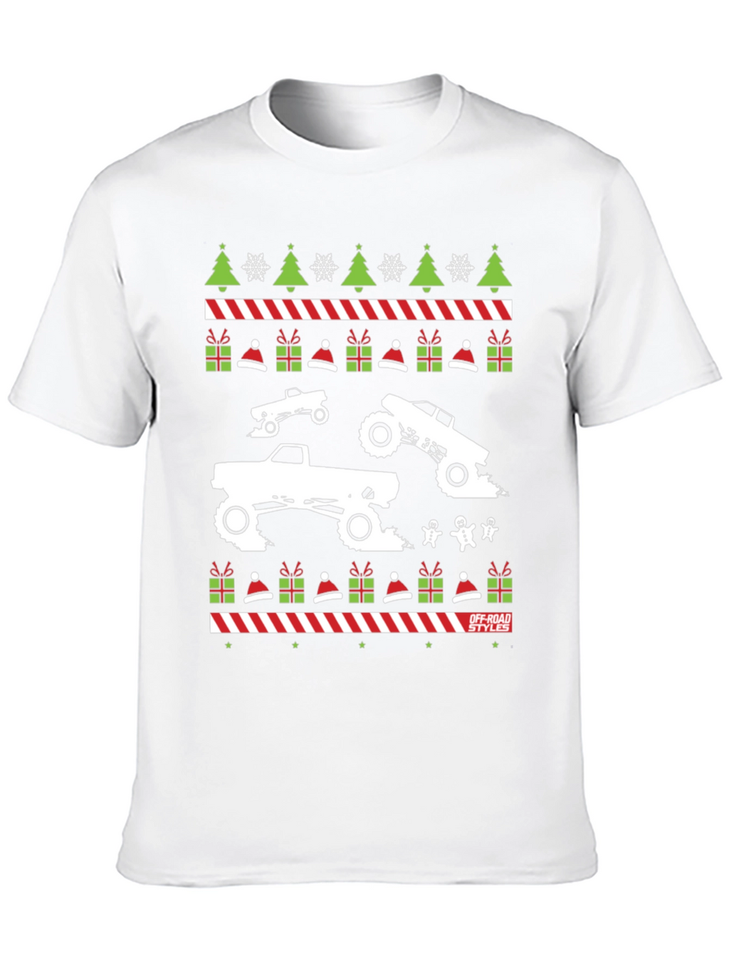 Off-Road Christmas Trucker T-Shirt
