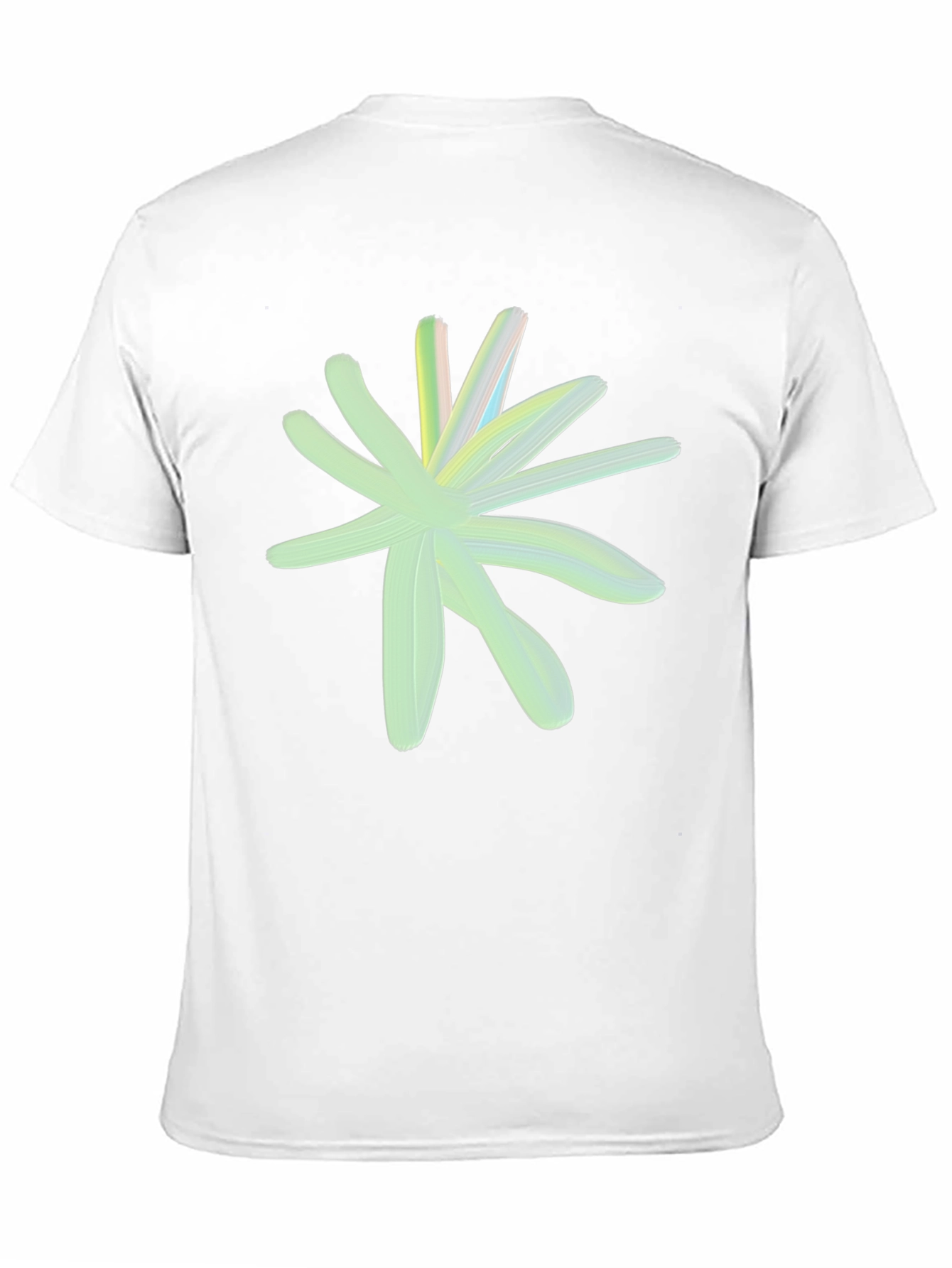 Abstract Floral Graphic Tee - Black Casual Shirt