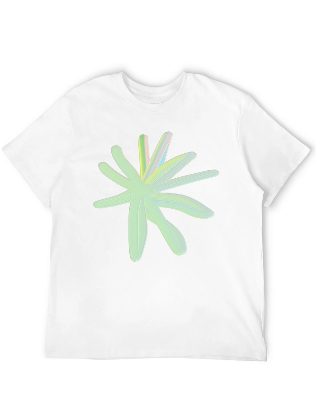 Abstract Floral Graphic Tee - Black Casual Shirt