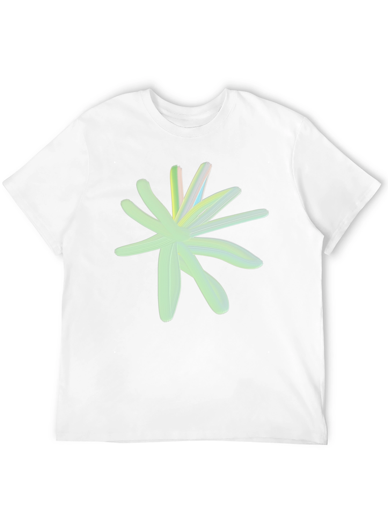 Abstract Floral Graphic Tee - Black Casual Shirt