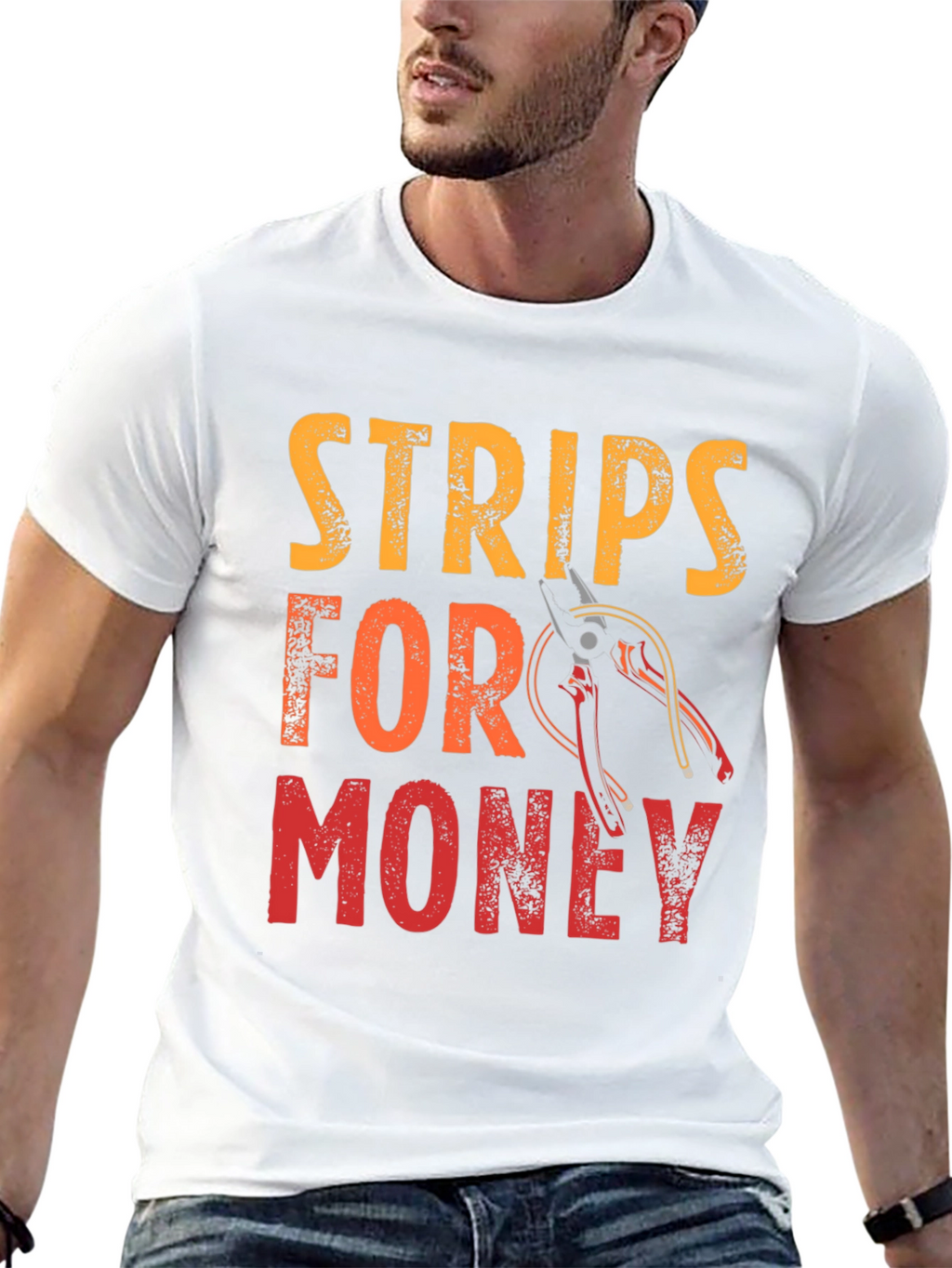 Strips for Money Graphic T-Shirt