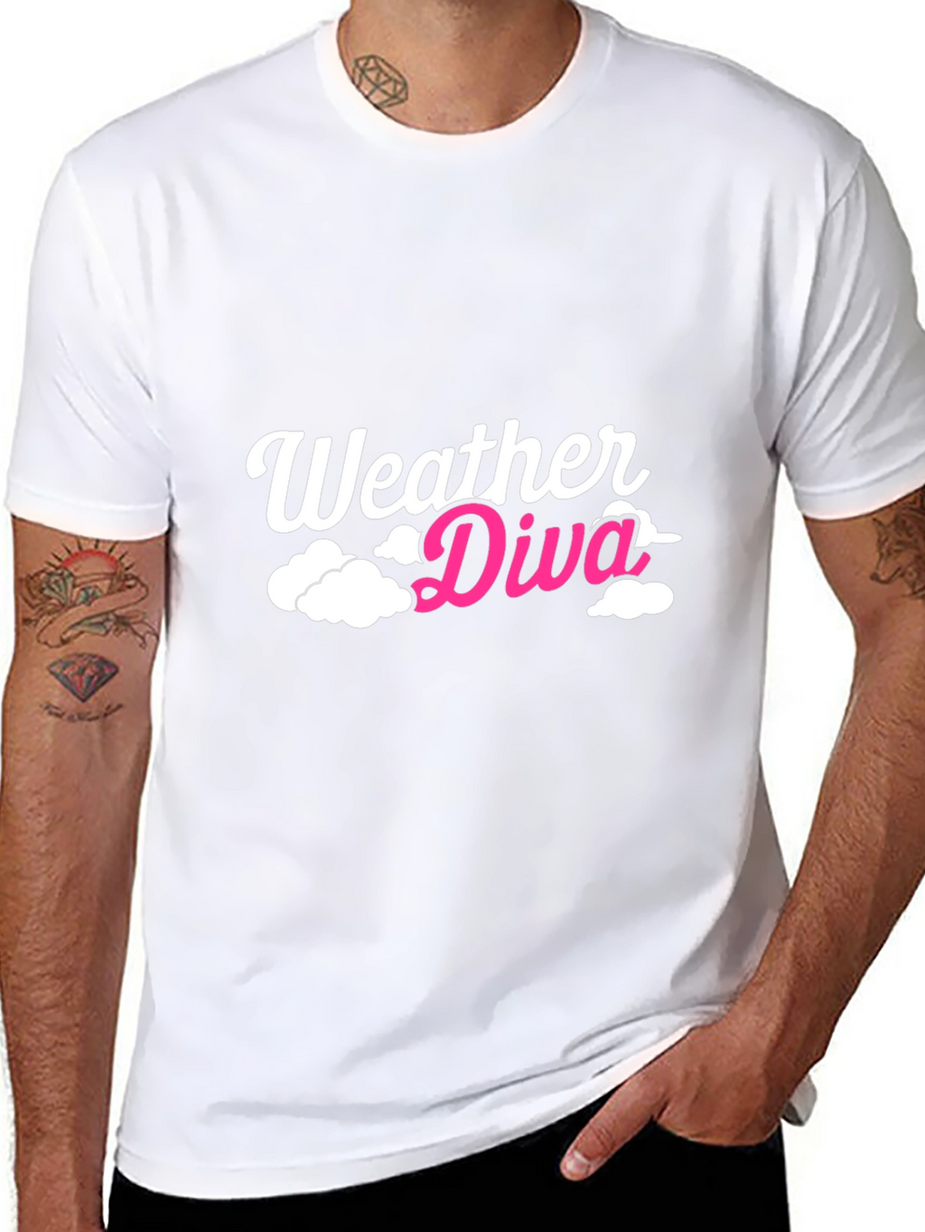 Weather Diva Black Graphic Tee