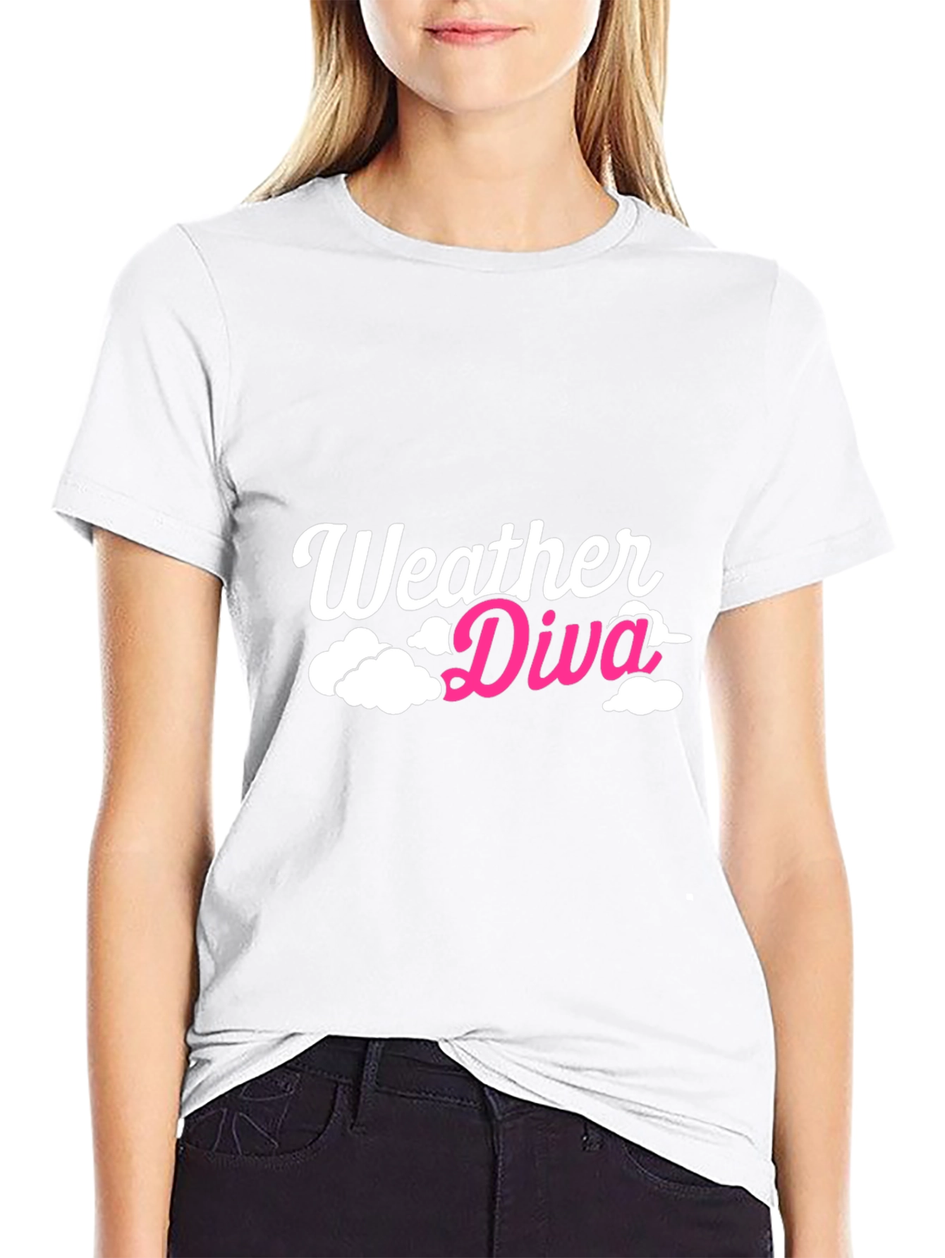 Weather Diva Black Graphic Tee