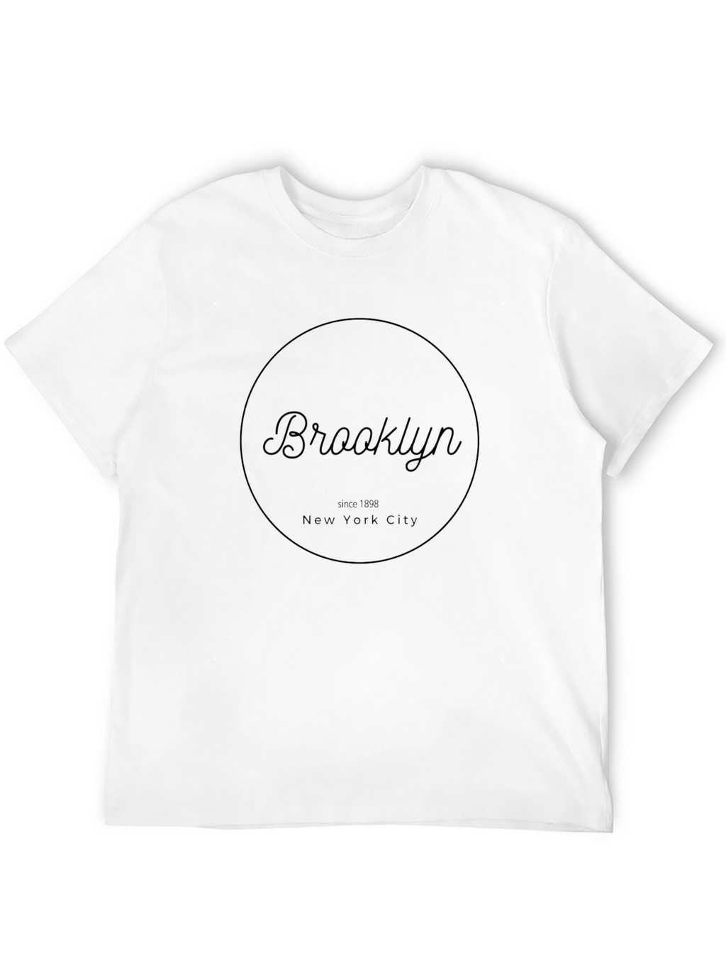 Brooklyn NYC T-Shirt - Black Crew Neck