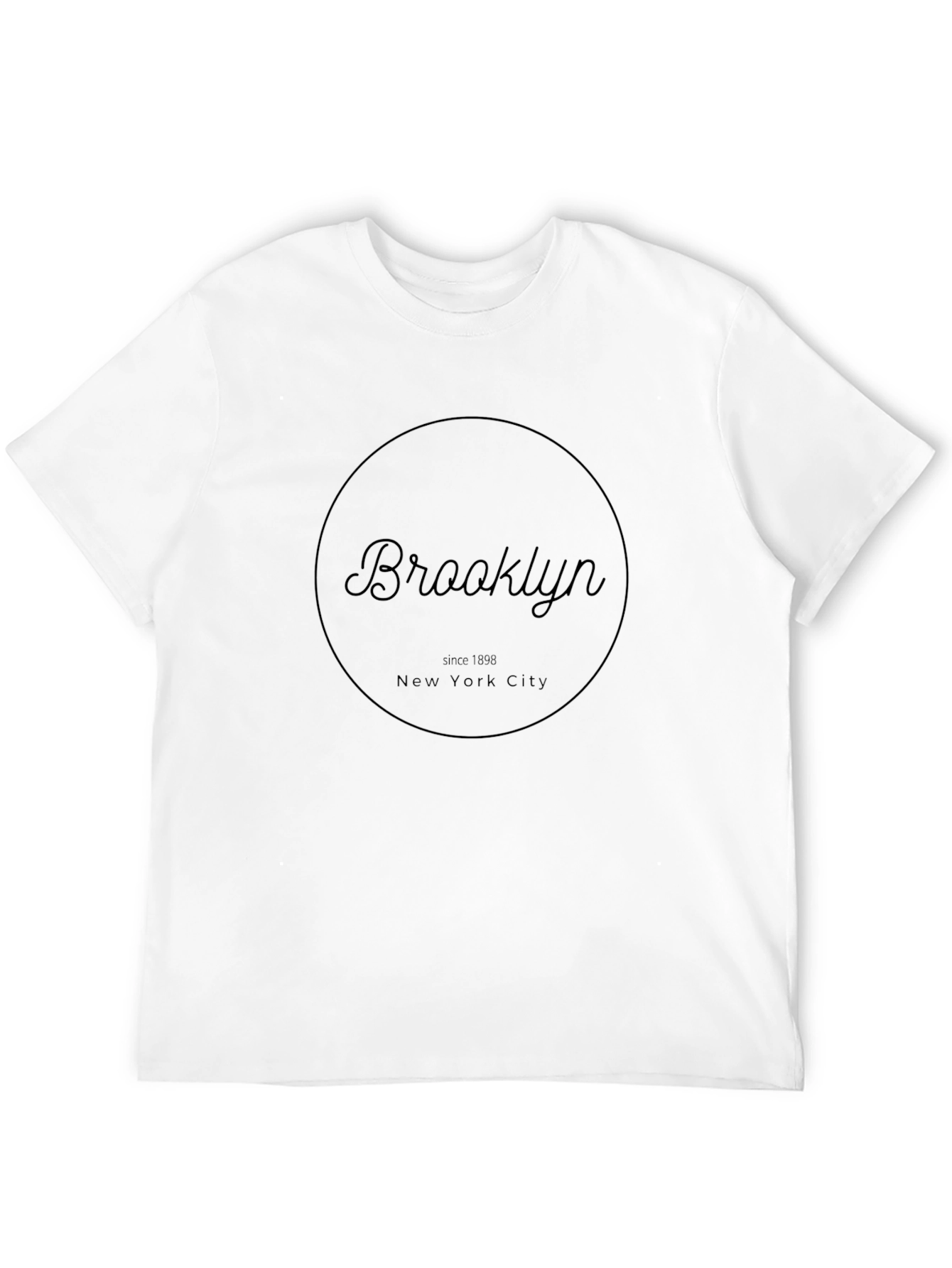 Brooklyn NYC T-Shirt - Black Crew Neck